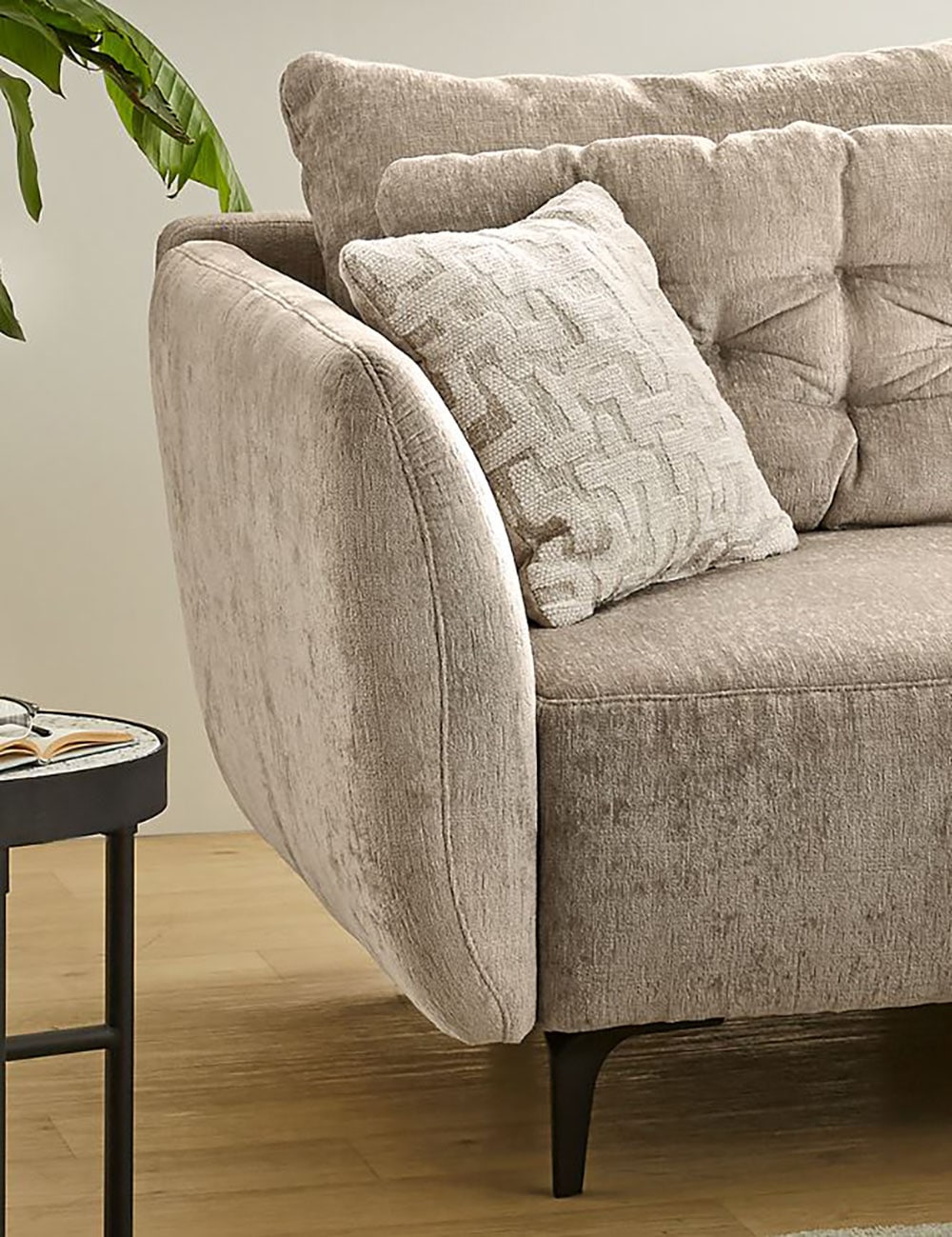 Jockenhöfer Gruppe Big-Sofa »Spa, im Retrolook mit Wellenfederung«, und frei im Raum stellbar, inkl. 7 Kissen