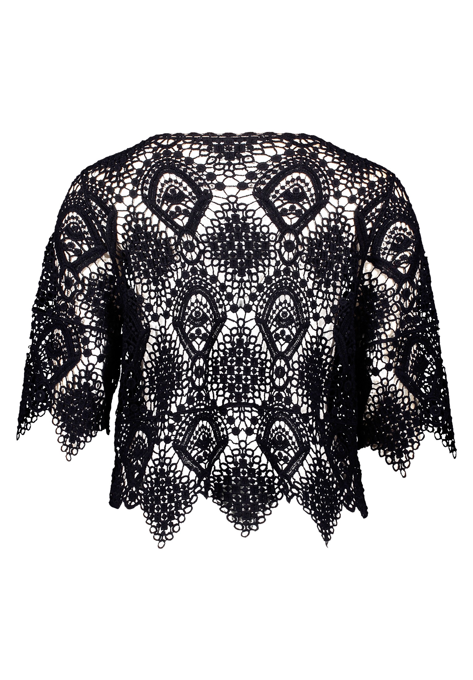 Betty&Co Rundhalspullover »Lochstrick-Pullover mit Lochmuster«