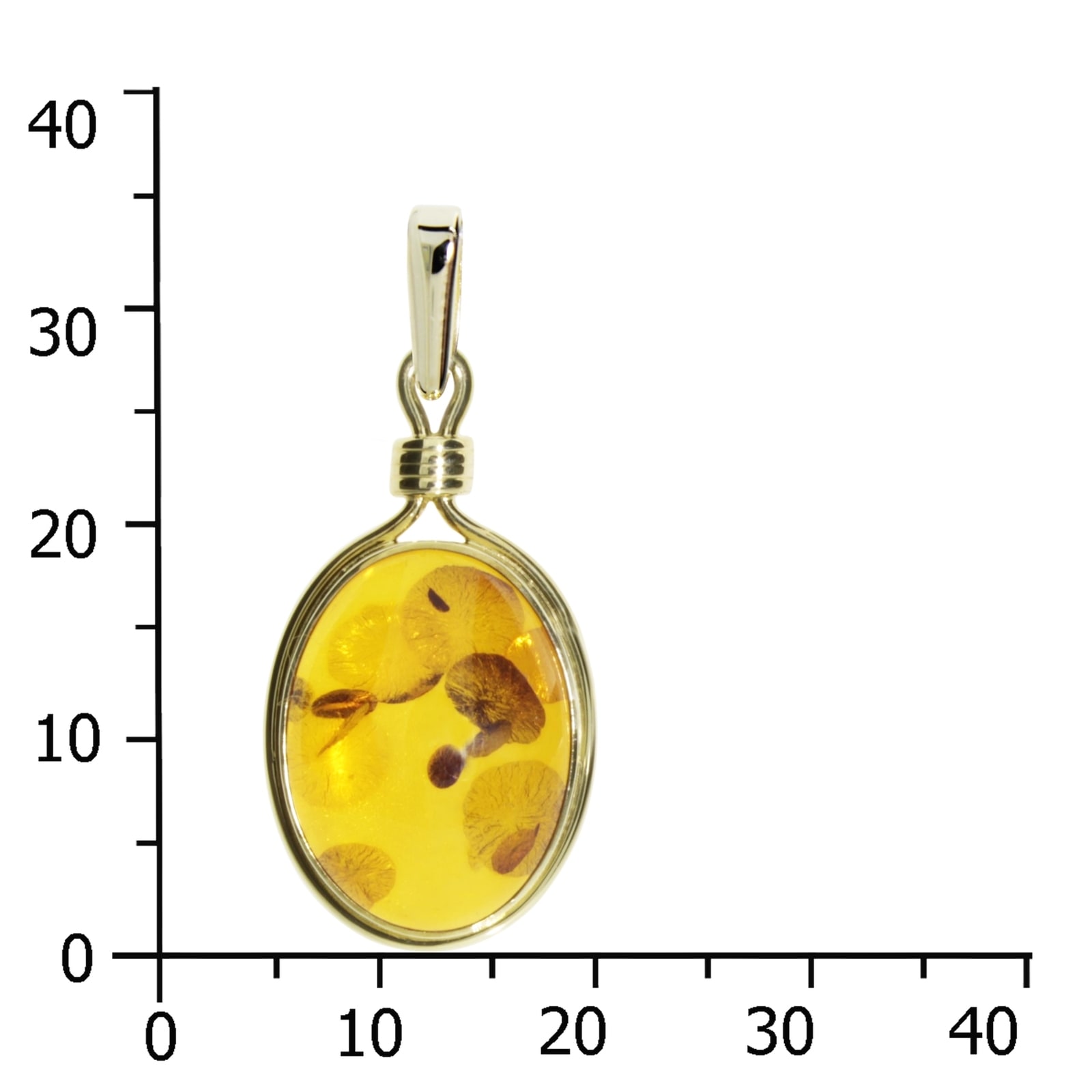 OSTSEE-SCHMUCK Kettenanhänger »- Malicia - Gold 333/000 - Bernstein«