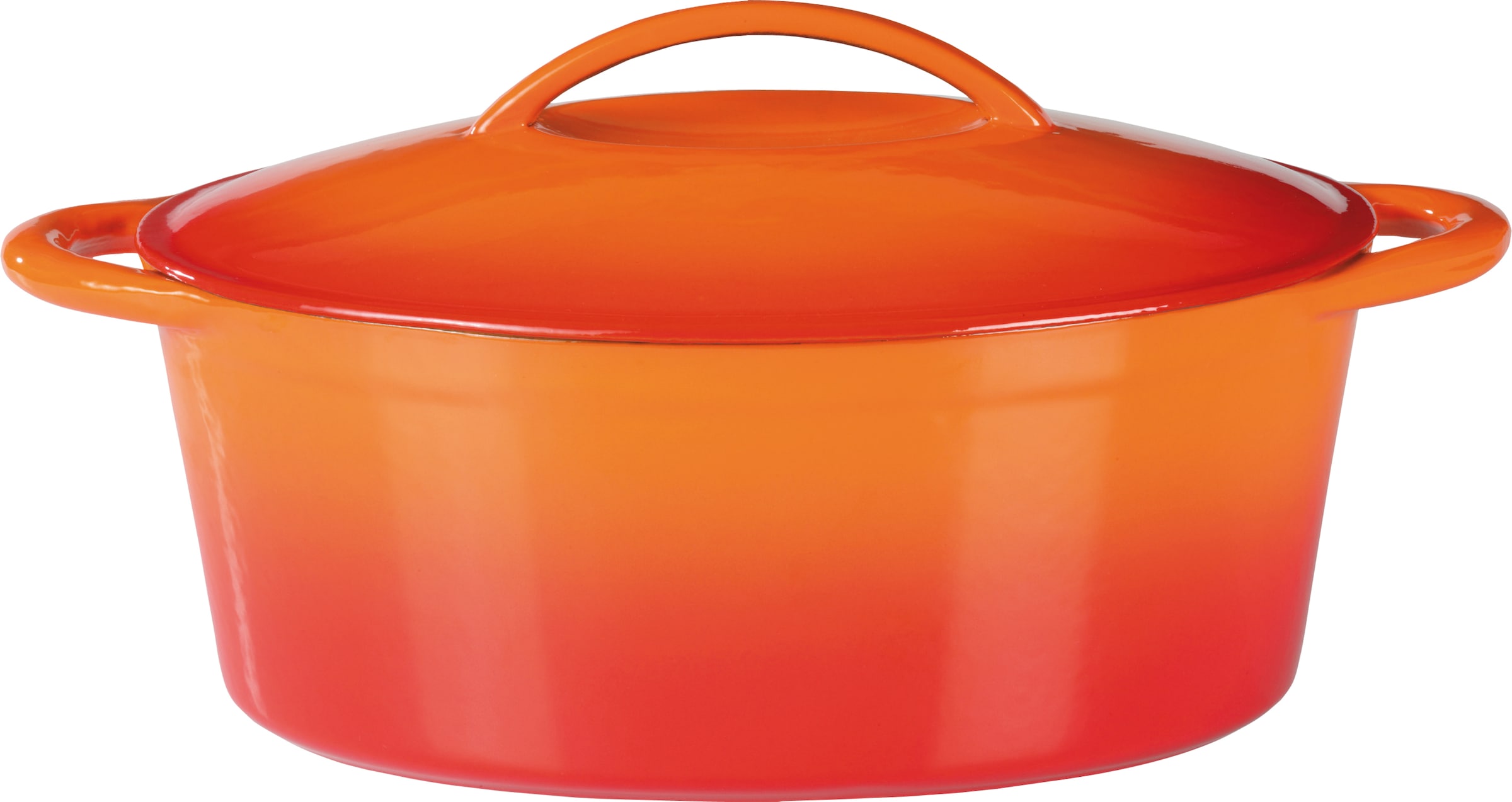 GSW Bräter »Orange Shadow«, Gusseisen, (1 tlg.), 7 Liter, Induktion