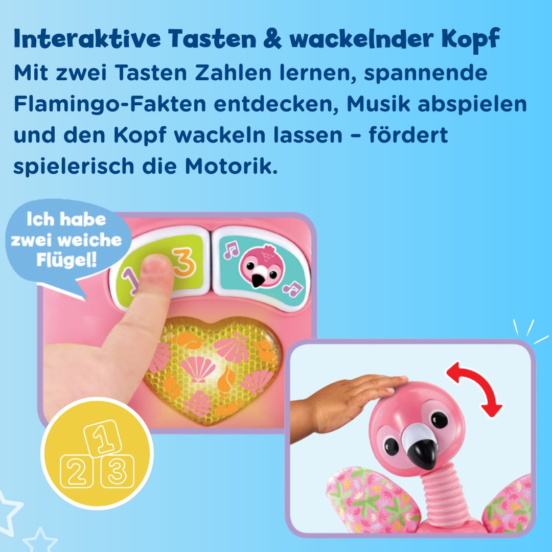 Vtech® Lernspielzeug »Vtech Baby, Wackel-Flamingo« mit Licht- und Sound