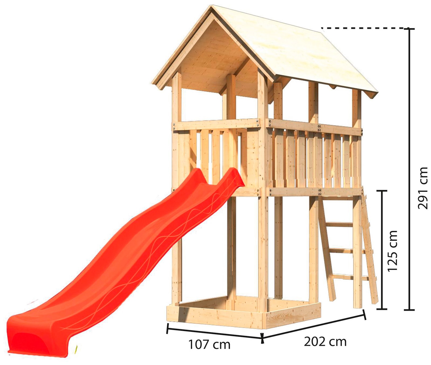 KONIFERA Spielturm »Winnie«, BxTxH: 107x202x291 cm