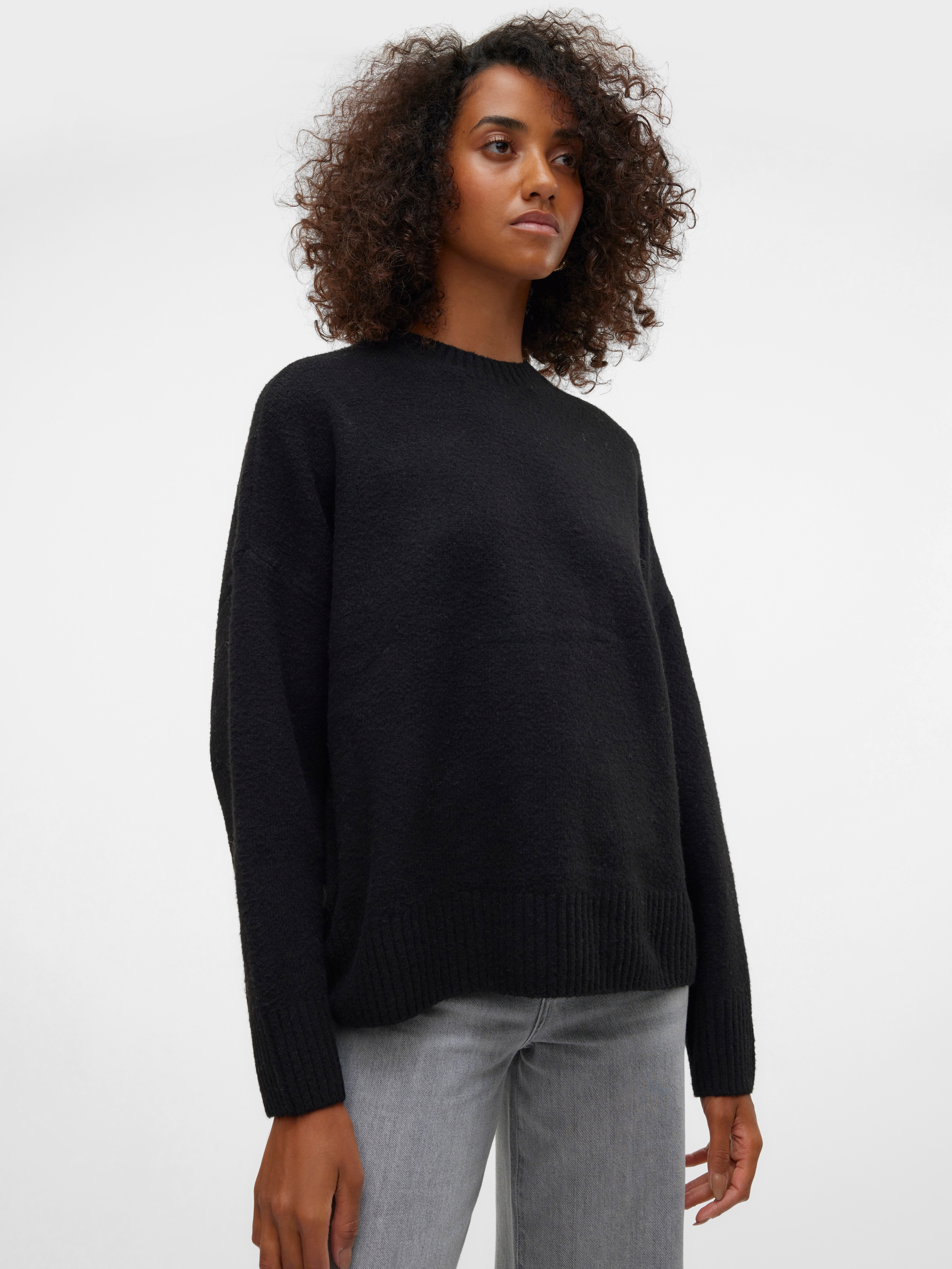 Vero Moda Strickpullover »VMBOOM LS O-NECK PULLOVER GA NOOS«