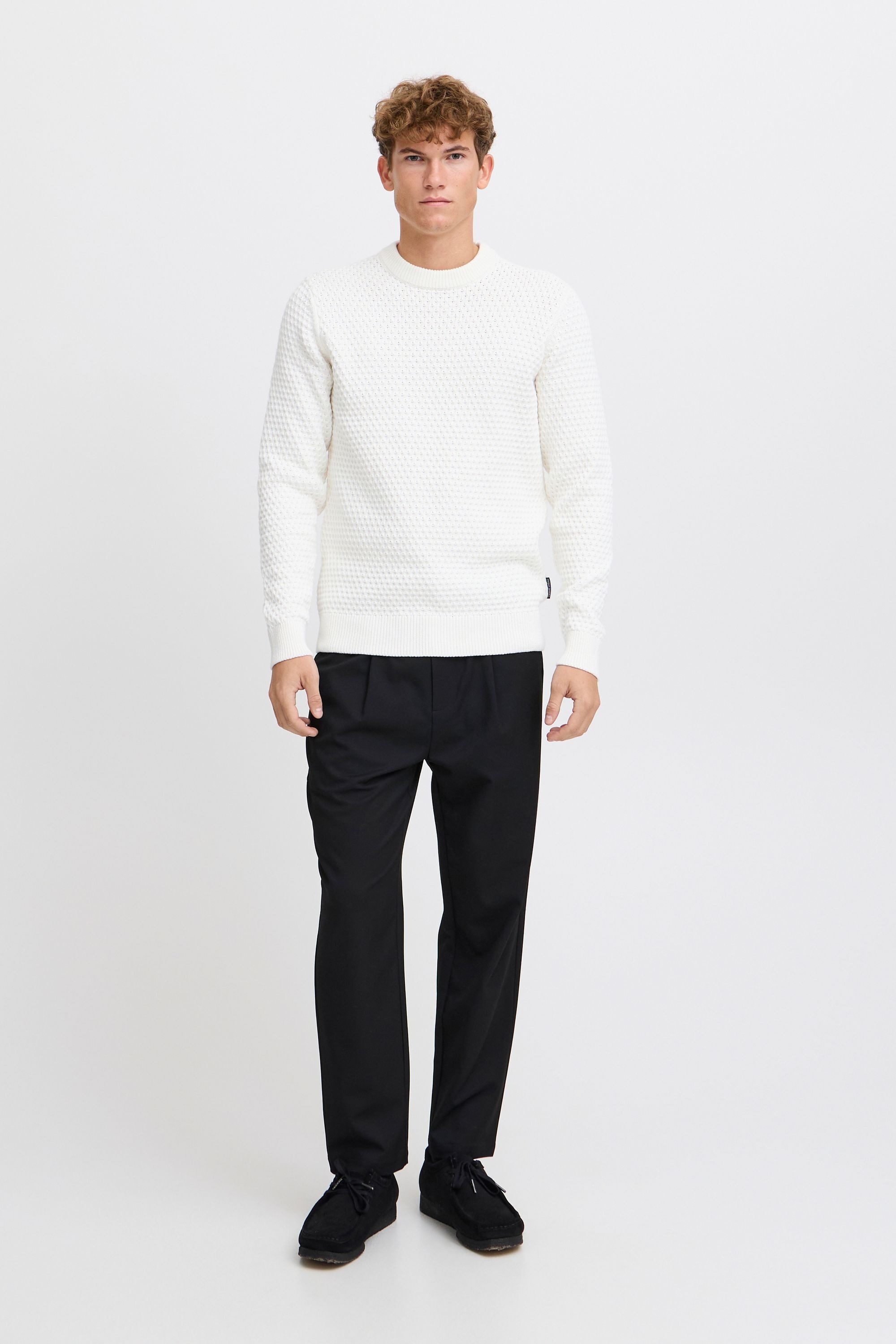 Casual Friday Strickfleece-Pullover »Strickpullover CFKARL structured crew neck knit«