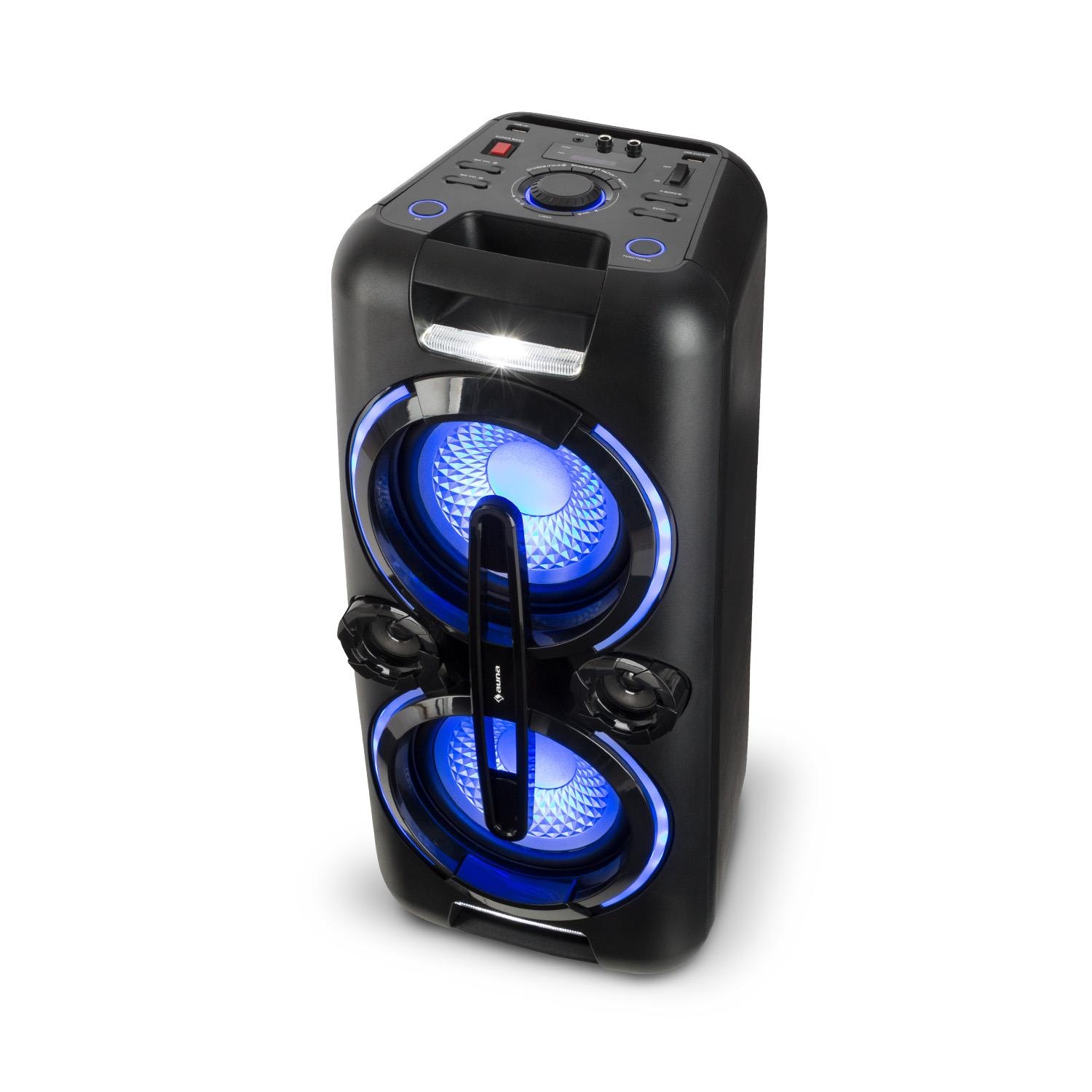 Auna Bazzter Party-Audiosystem 2 x 50W RMS Akku BT USB MP3 AUX U »Bazzter«