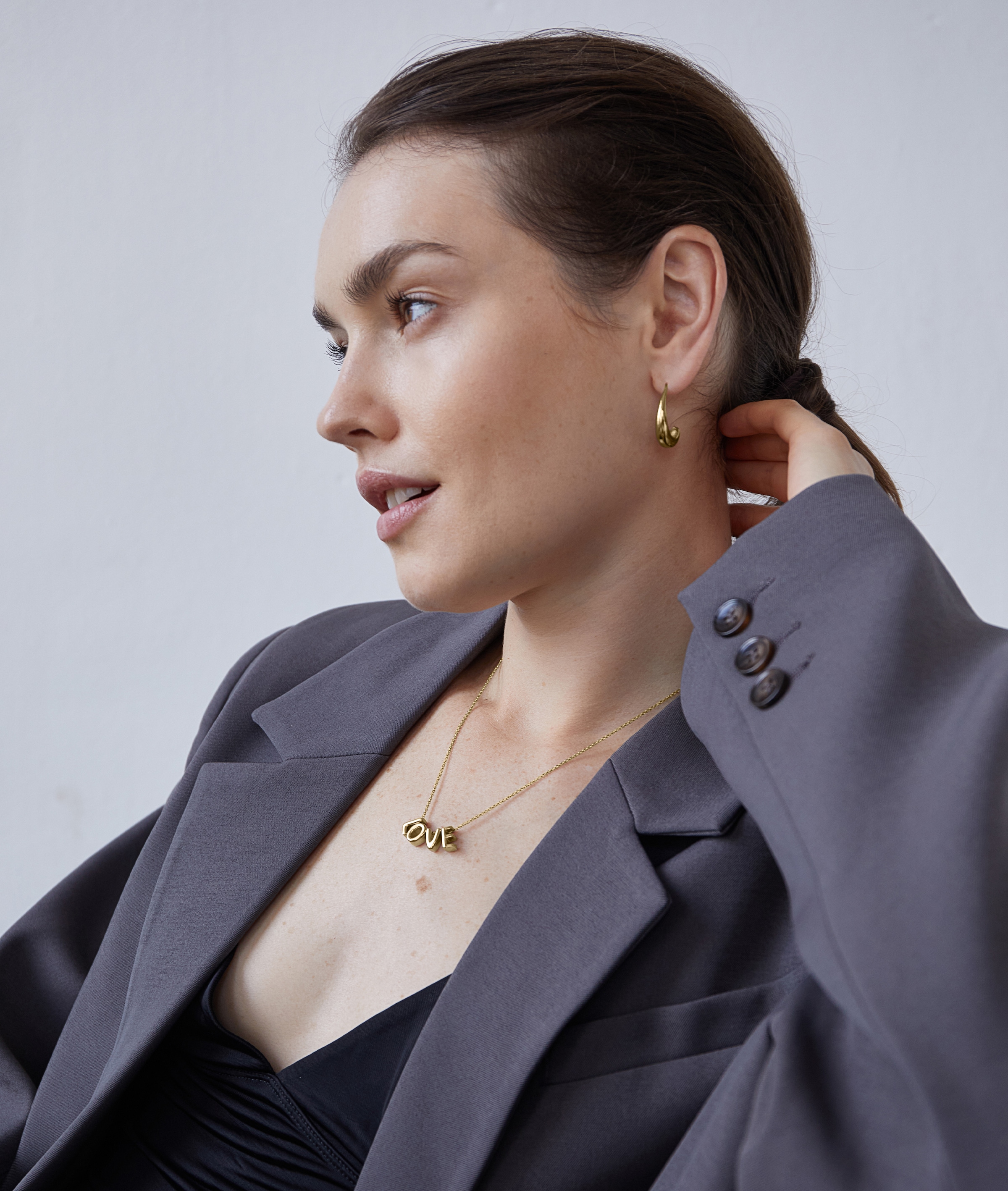Echtzeit Paar Creolen »Schmuck Geschenk Edelstahl Ohrringe The Classy Drop«