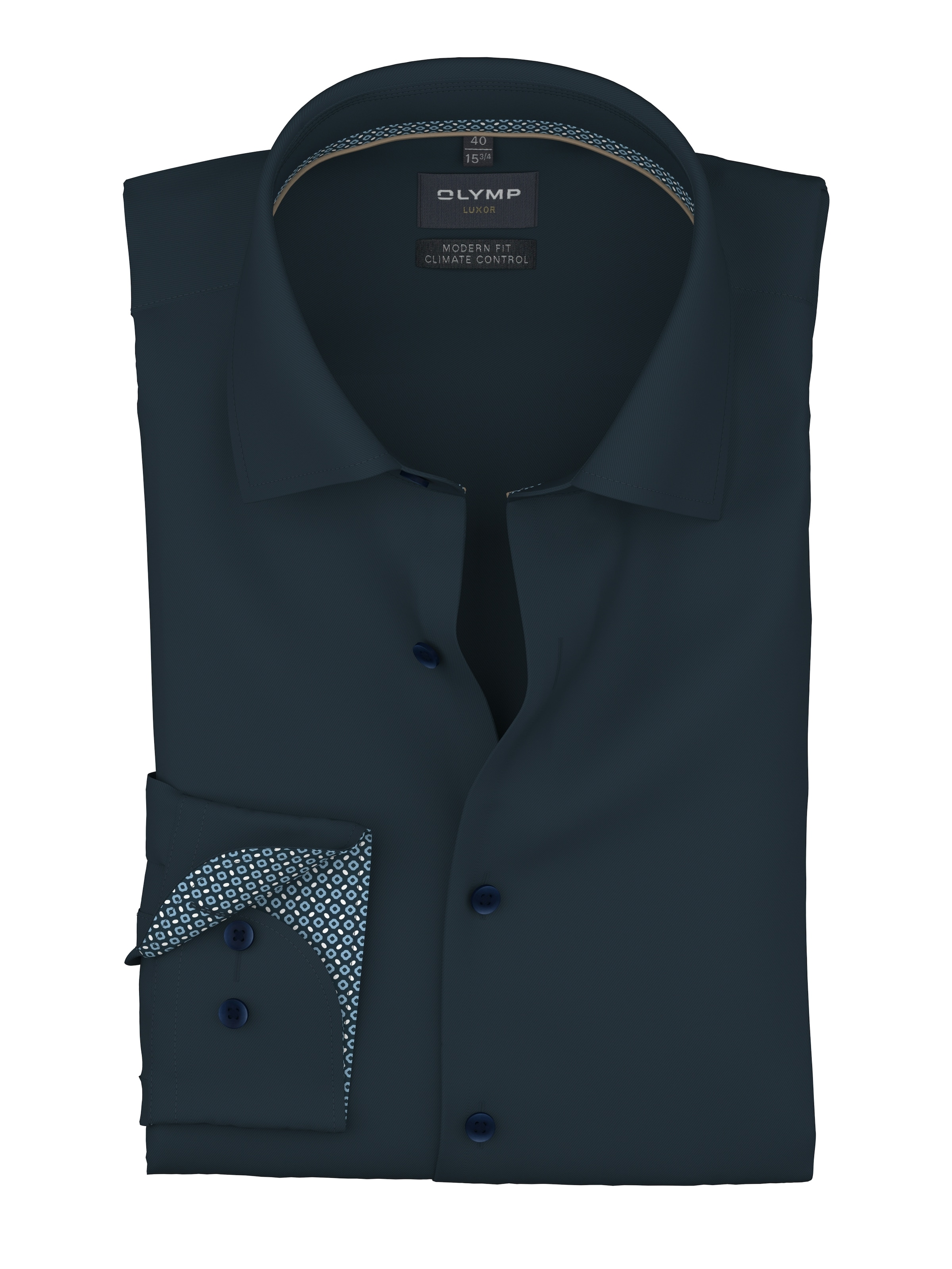 OLYMP Langarmhemd »Luxor« Businesshemd, modern fit, New Kentkragen, Climate Control