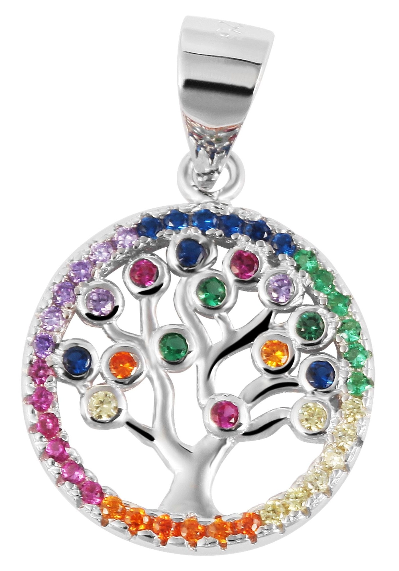 AKZENT Amulett »"Senta" aus 925 Sterlingsilber, rhodiniert, langlebig«