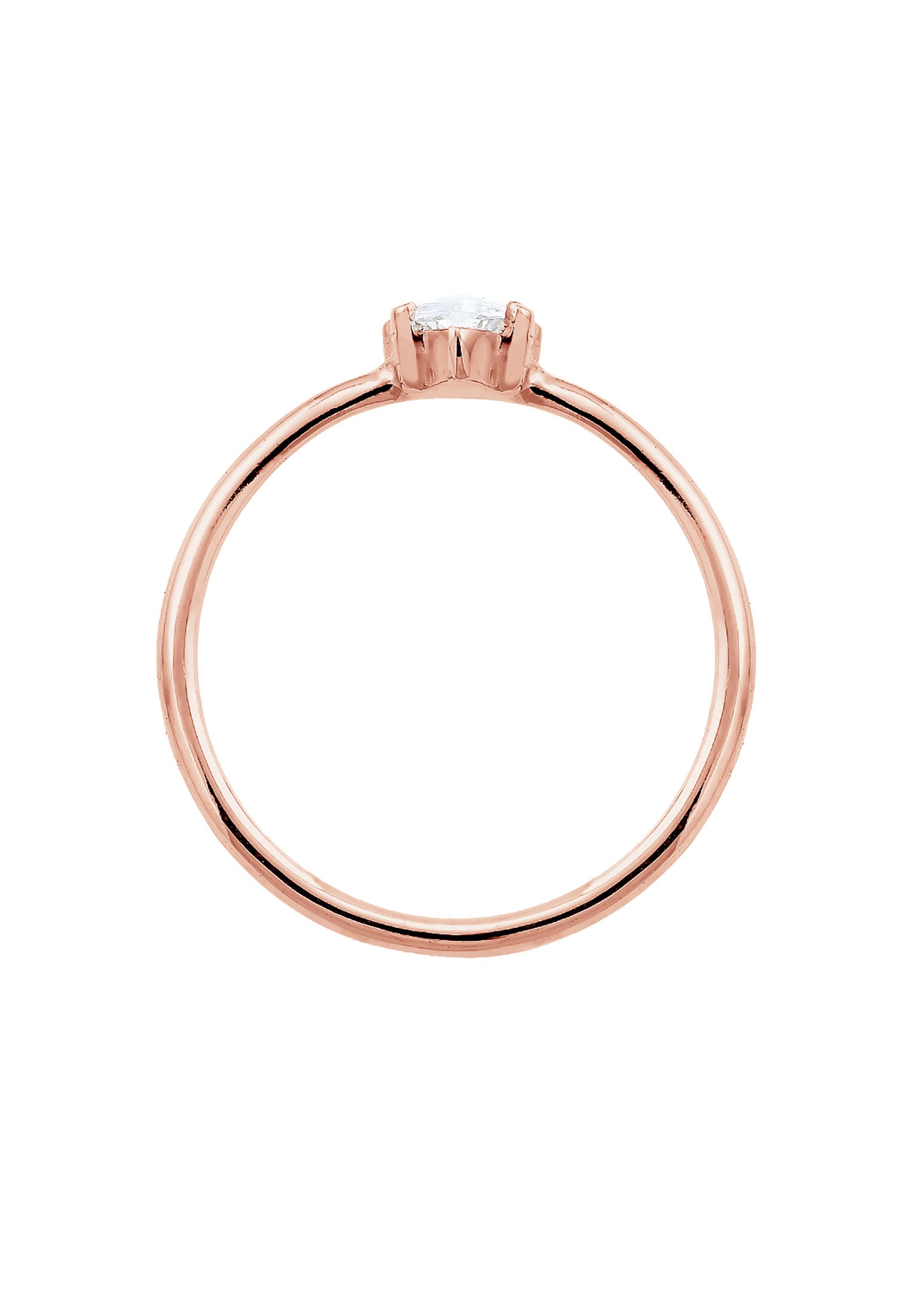 Elli Verlobungsring »Ring Verlobung Marquise Zirkonia Stein 925 Silber«