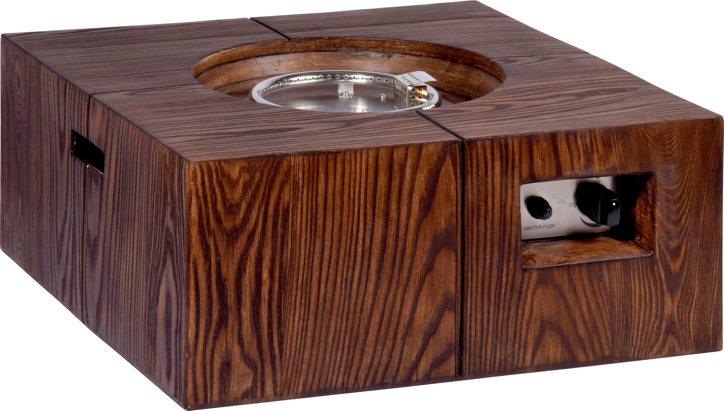 Dobar Feuerstelle aus Kunststein (Magnesia), BxLxH: 70x70x30 cm in braun