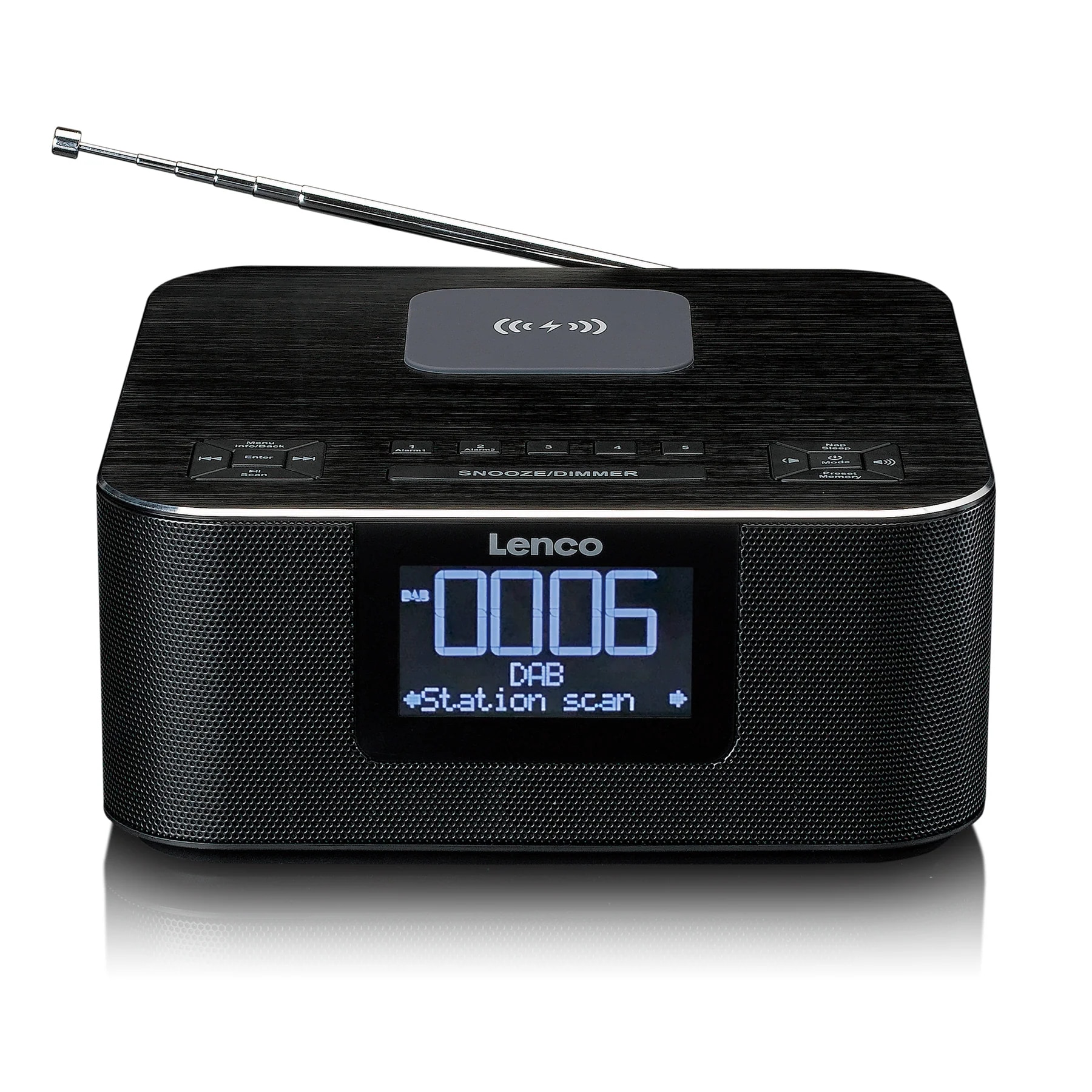 Lenco Uhrenradio »CR-650BK« (Bluetooth Digitalradio (DAB+) | FM-Tuner ) FM‑Radiowecker, LED‑Display, 2 Weckzeiten