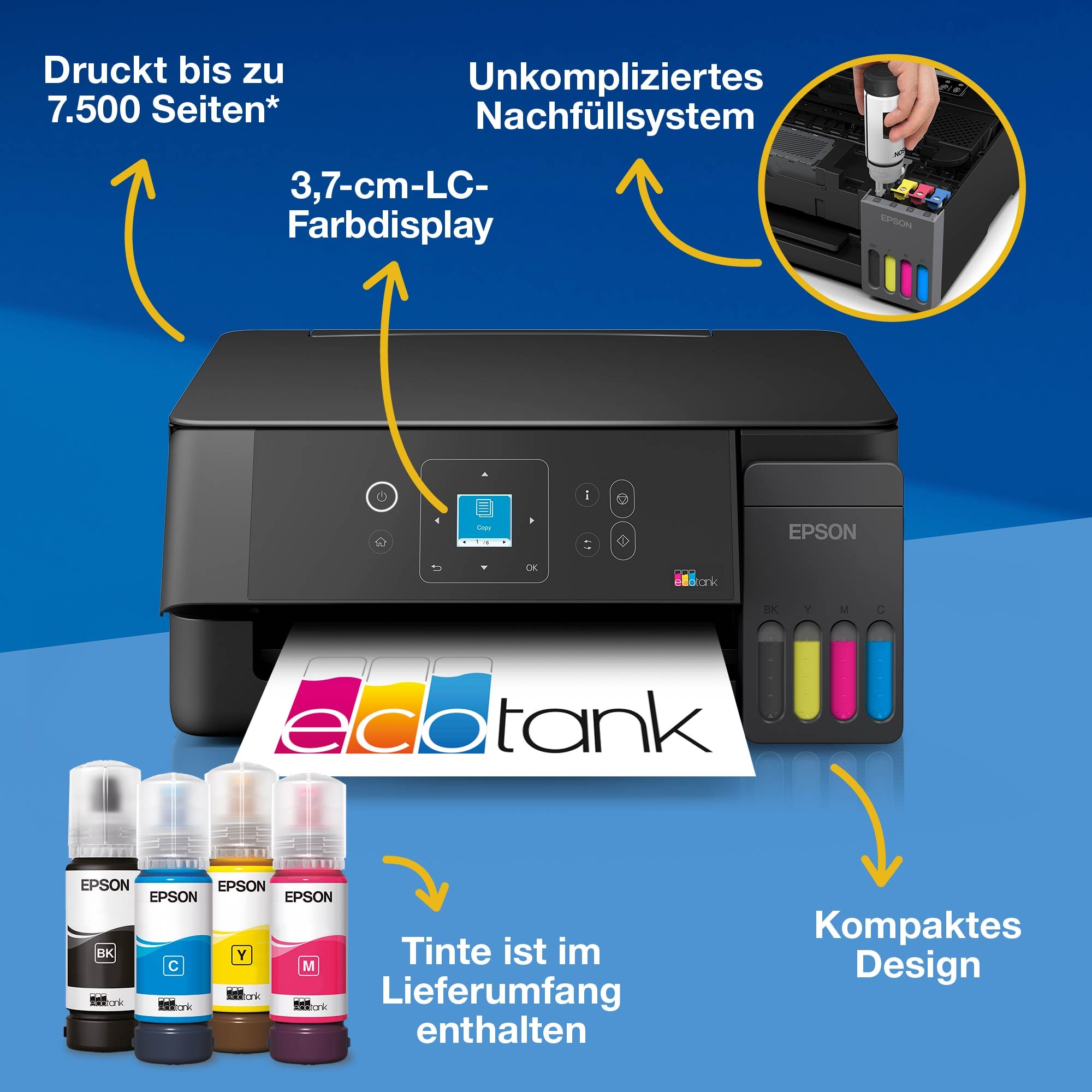 Epson Multifunktionsdrucker »EcoTank ET-2920«