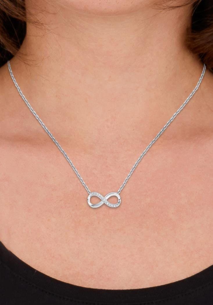 Kette mit Online Zirkonia mit Amor 2018179«, Anhänger »Infinity Unendlichkeitsschleife, im OTTO Shop