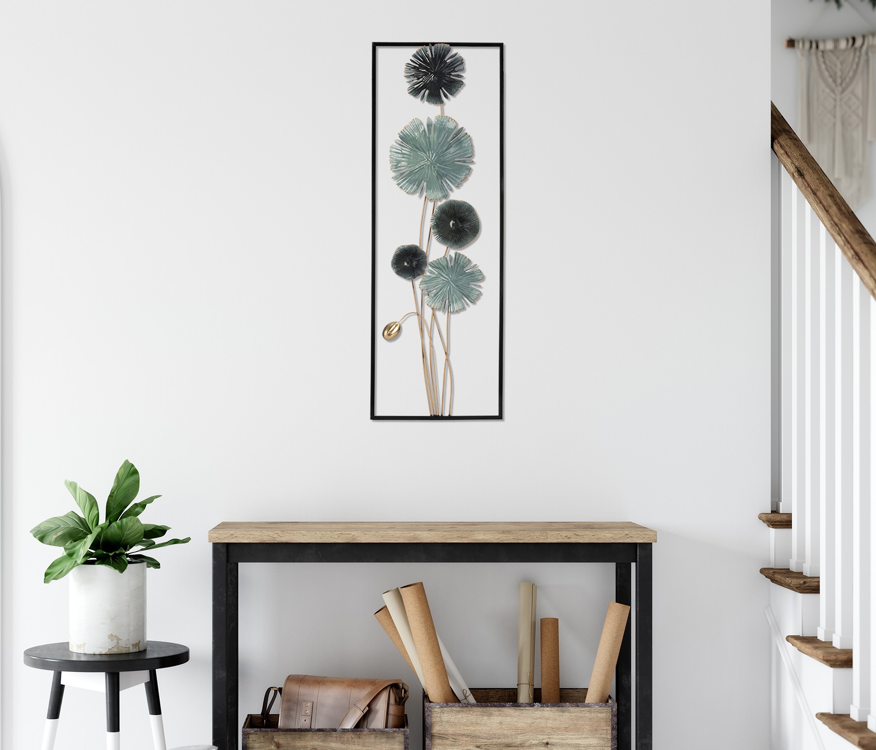 Bönninghoff Metallbild »BLUMEN 31x90 cm – Deko modern«