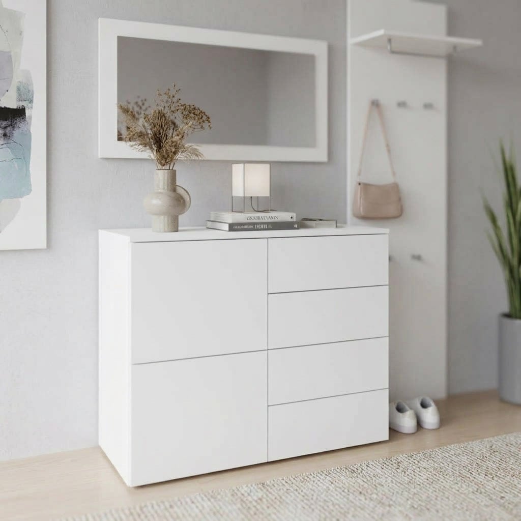 borchardt Möbel Kommode »Rova, Sideboard Breite 93 cm« Mit praktischer Push-to-open-Funktion, 2 Türen und 4 Schubkästen