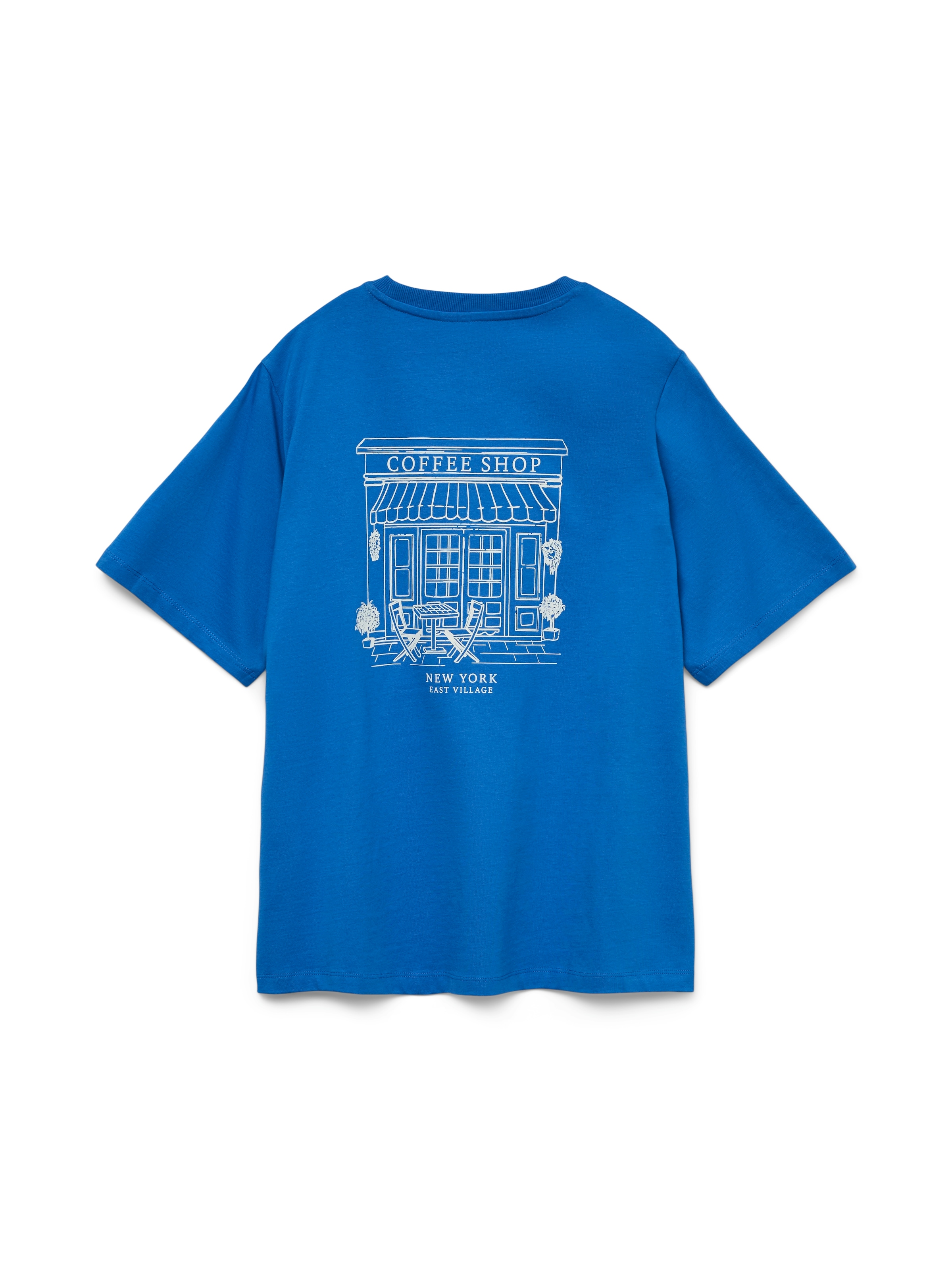 Vero Moda Kurzarmshirt »VMYVONNE CATY SS TOP BOX JRS« mit Rückenprint