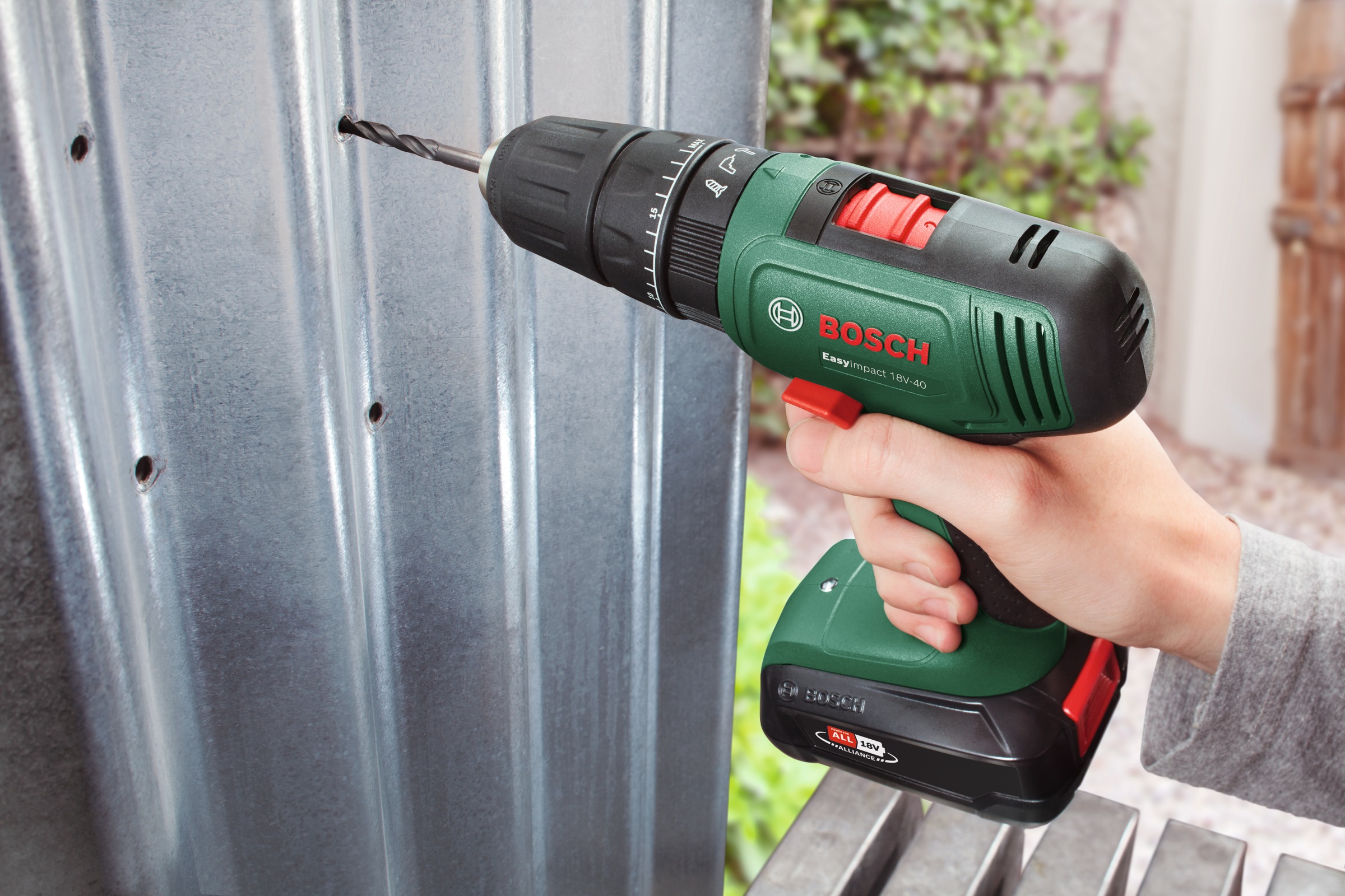 Bosch Home & Garden Akku-Schlagbohrschrauber »EasyImpact 18V-40«, ohne Akku und Ladegerät, 18 Volt System
