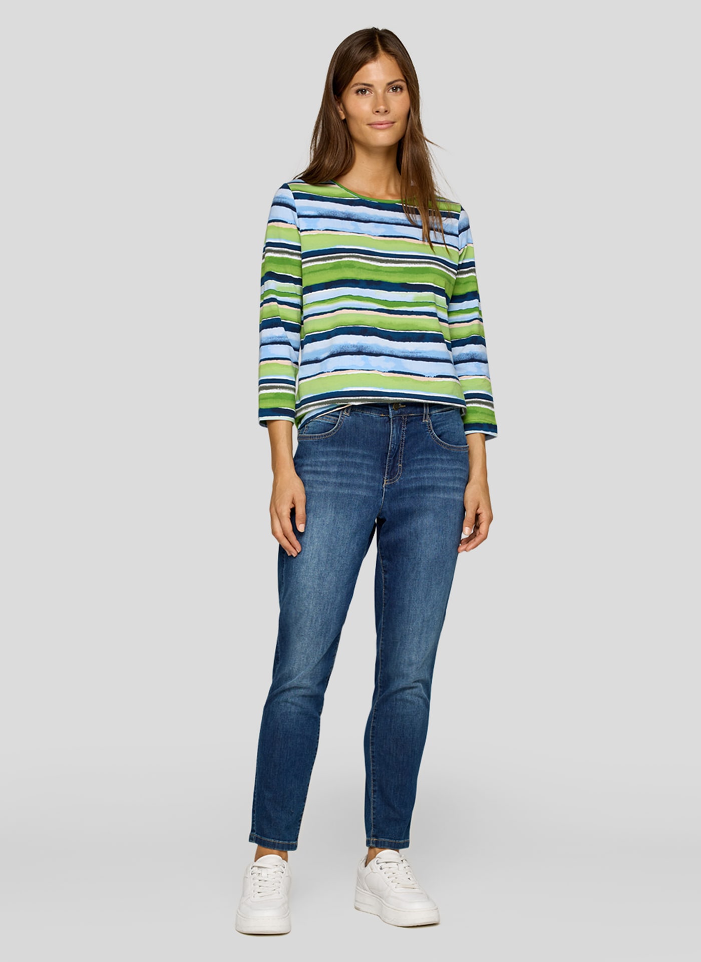 Rabe 3/4-Arm-Shirt, im Streifen-Look