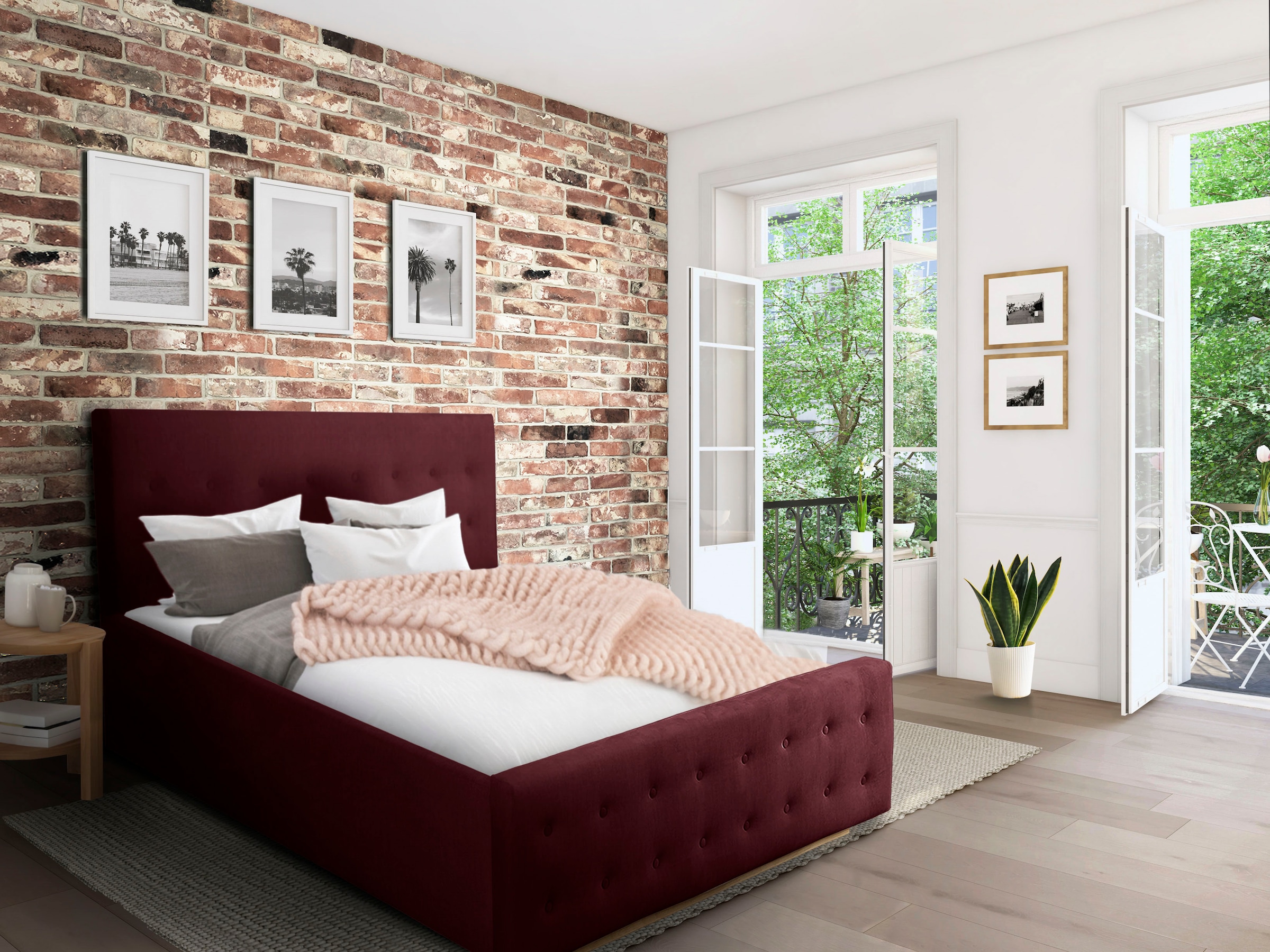 Home affaire Polsterbett »Vaine«, in 5 Breiten, auch in Länge 220 cm, incl. Roll-Lattenrost