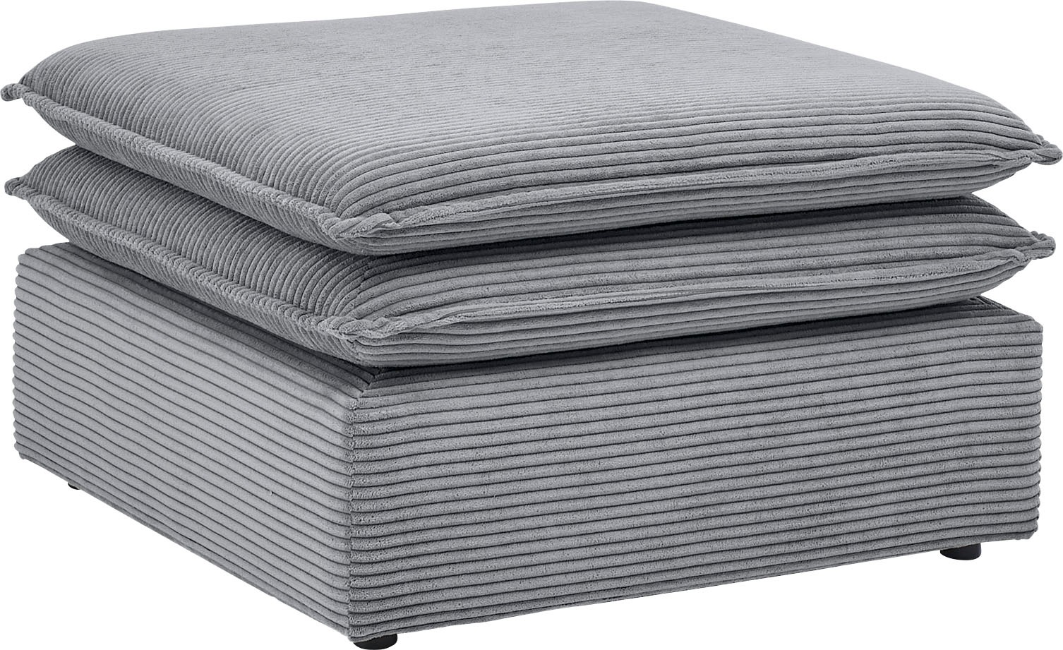 Places of Style Hocker »PIAGGE«, Hochwertiger Cord, passend zum Sessel