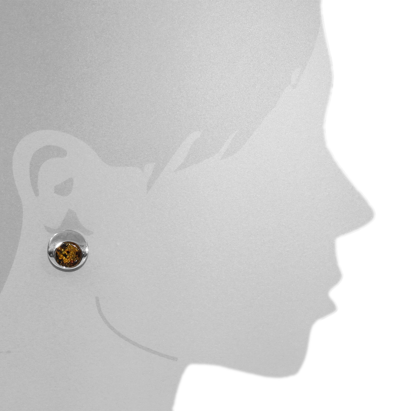 OSTSEE-SCHMUCK Paar Ohrclips »- Alina - Silber 925/000 - Bernstein«