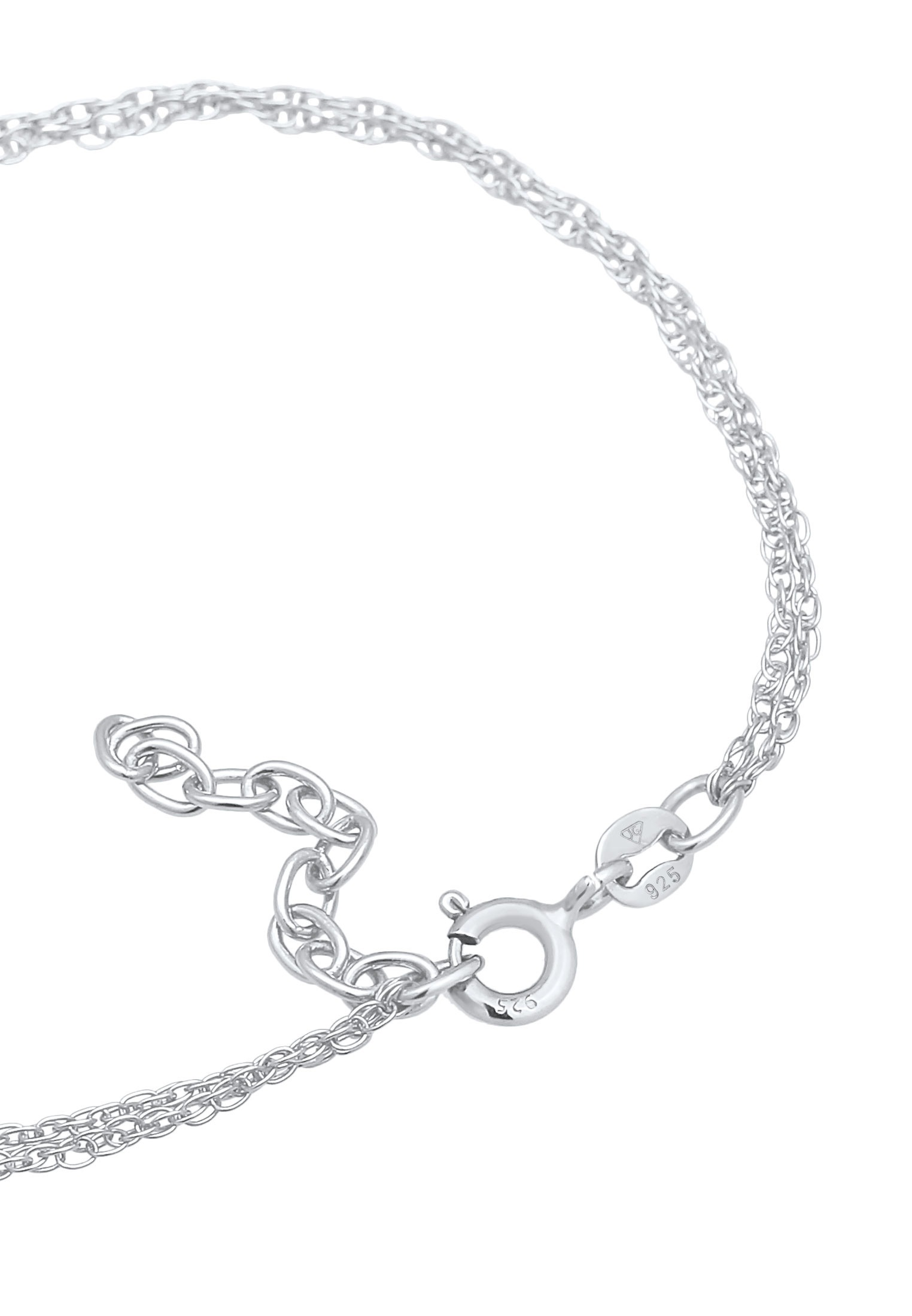 Elli Armkette »Armband Gliederkette Rund Fein Gedreht 925 Silber«