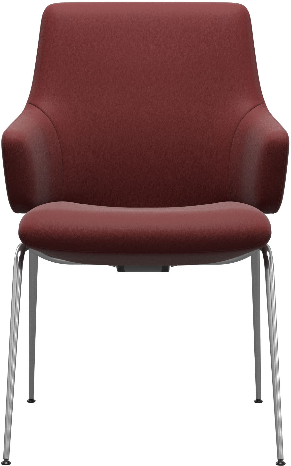 Stressless® Polsterstuhl »Laurel«, Leder PALOMA, Low Back mit Armlehne, Größe L, mit Beinen aus Stahl in Schwarz matt