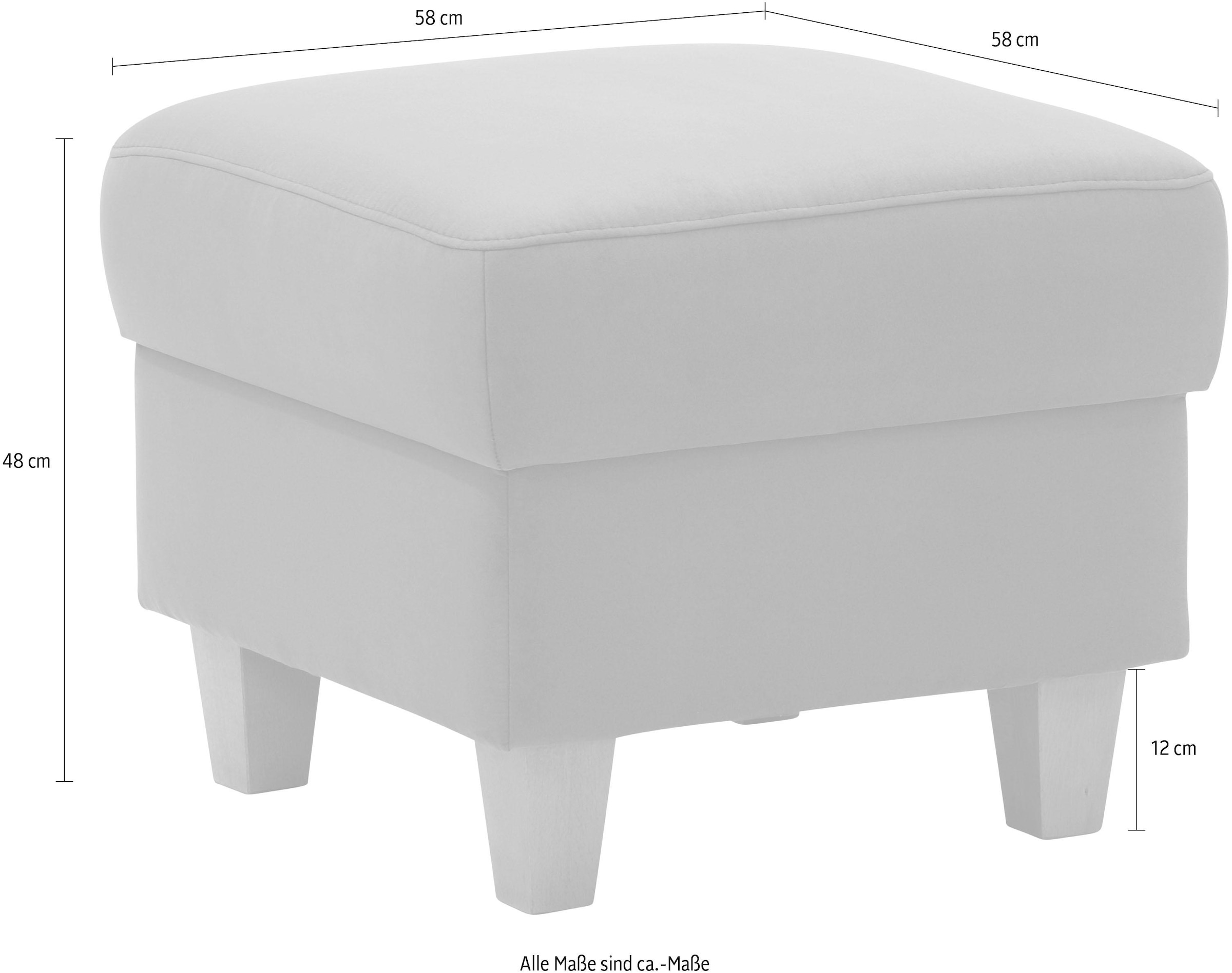 Home affaire Polsterhocker »Palmera, B: 58 cm« mit Stauraum, Federkern