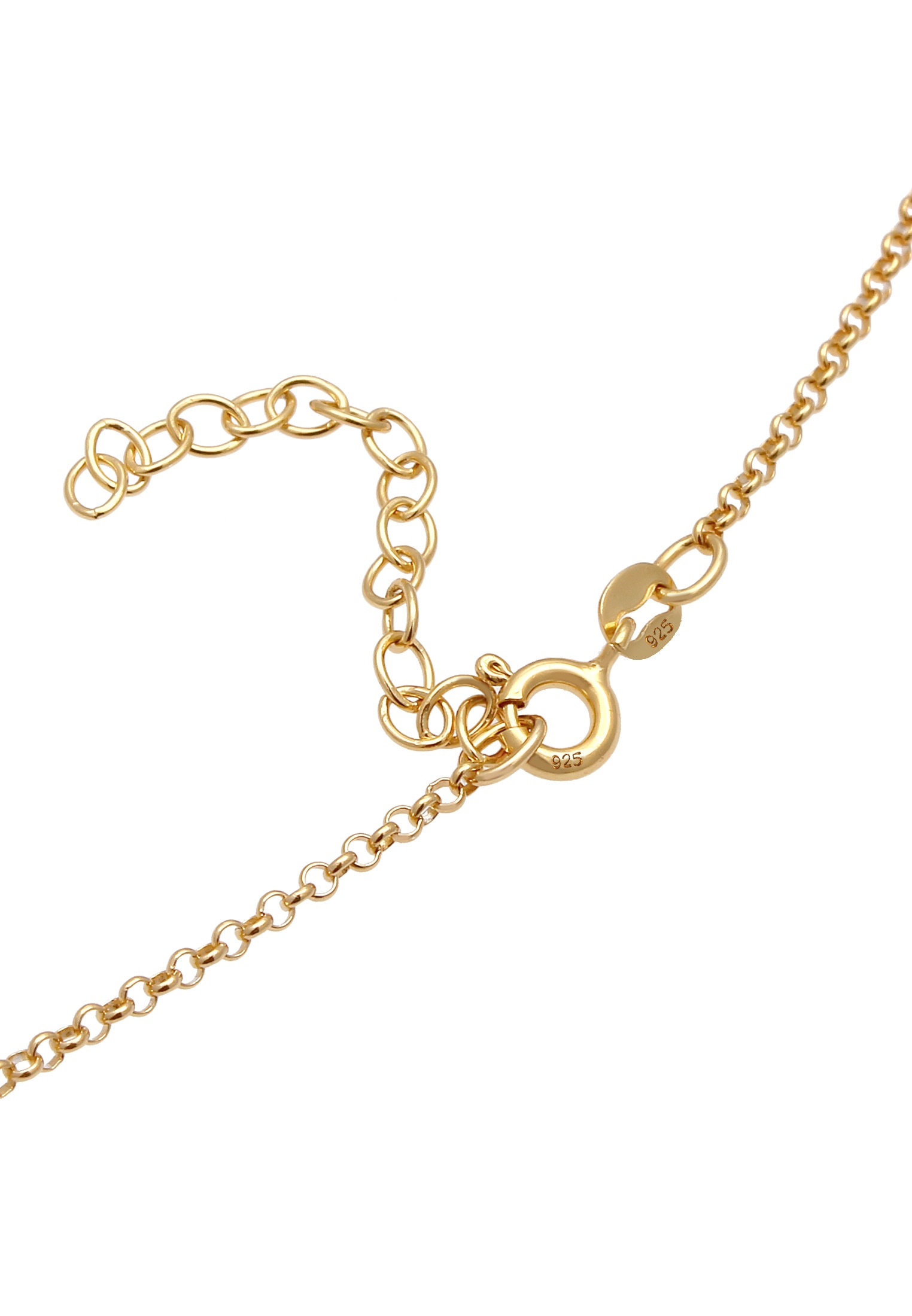 Elli Choker »Halskette Kreis Rund Coin Layer Organic Vintage 925 Silber«