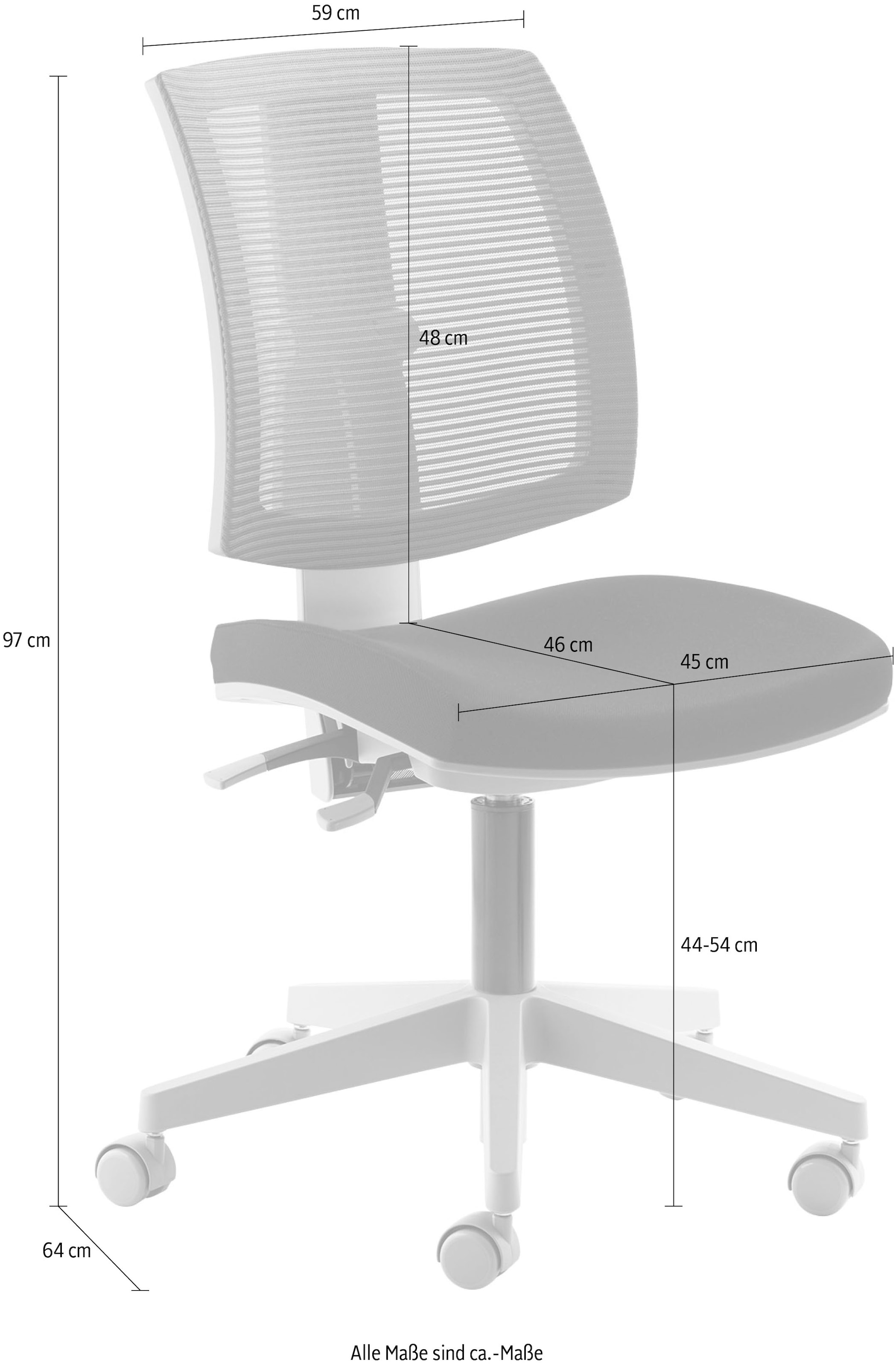 Mayer Sitzmöbel Bürostuhl, Polyester, "MyFlexo"