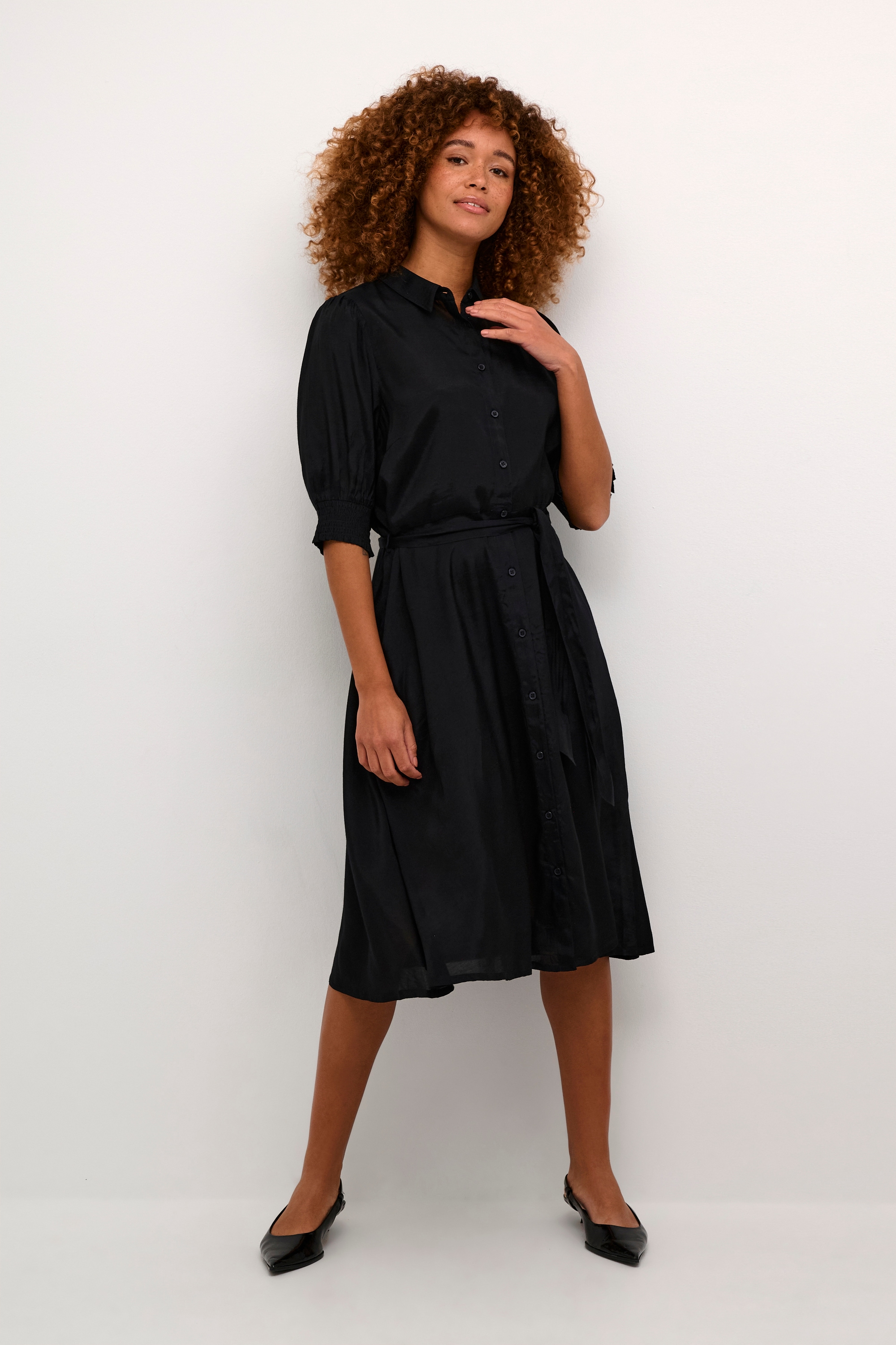 KAFFE Midikleid »Kleid KAemine«