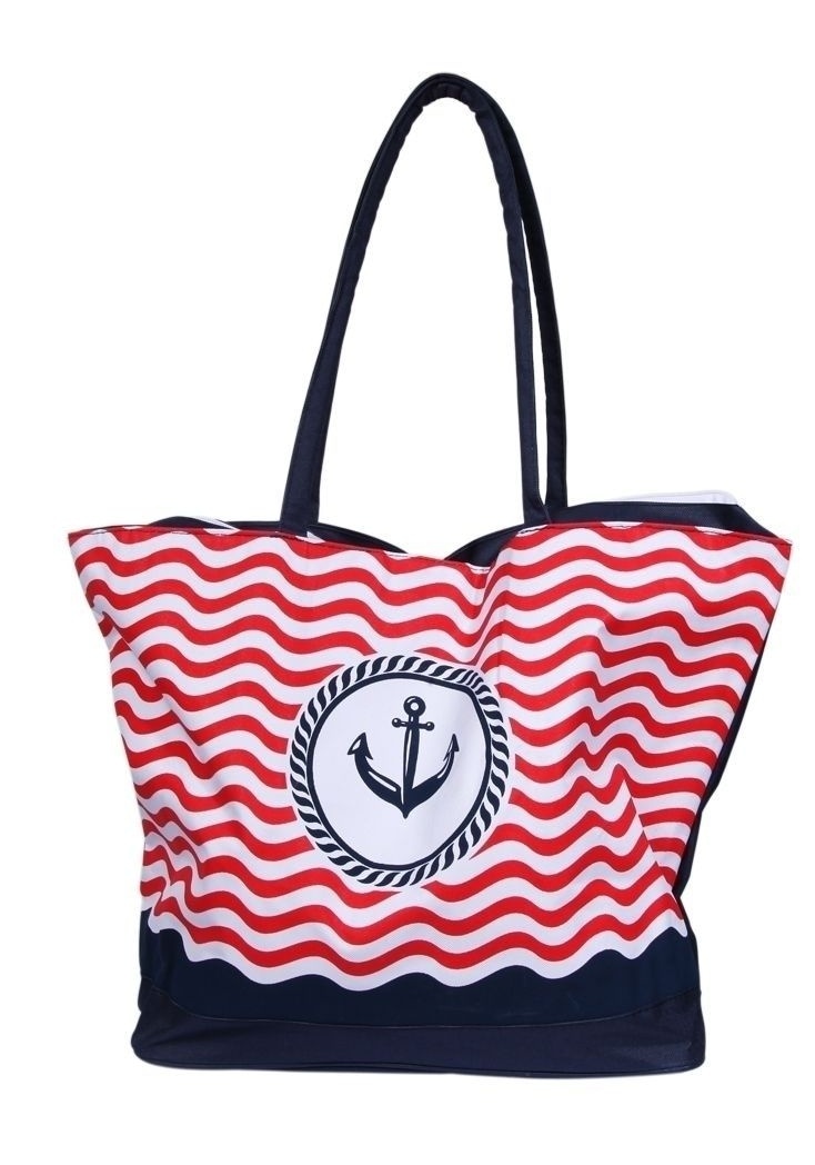 Cham Cham Strandtasche »XXL Badetasche Textil - Große Strandtasche maritim«