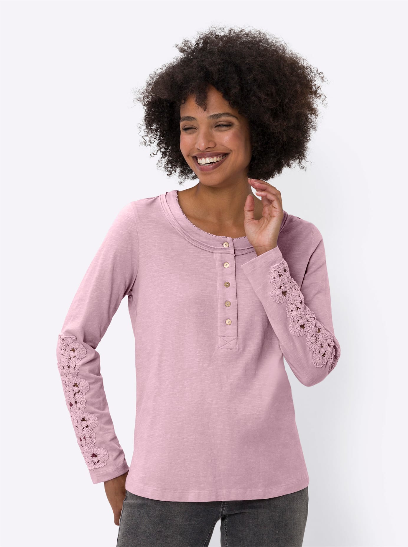 heine Langarmshirt »Shirt«, (1 tlg.)