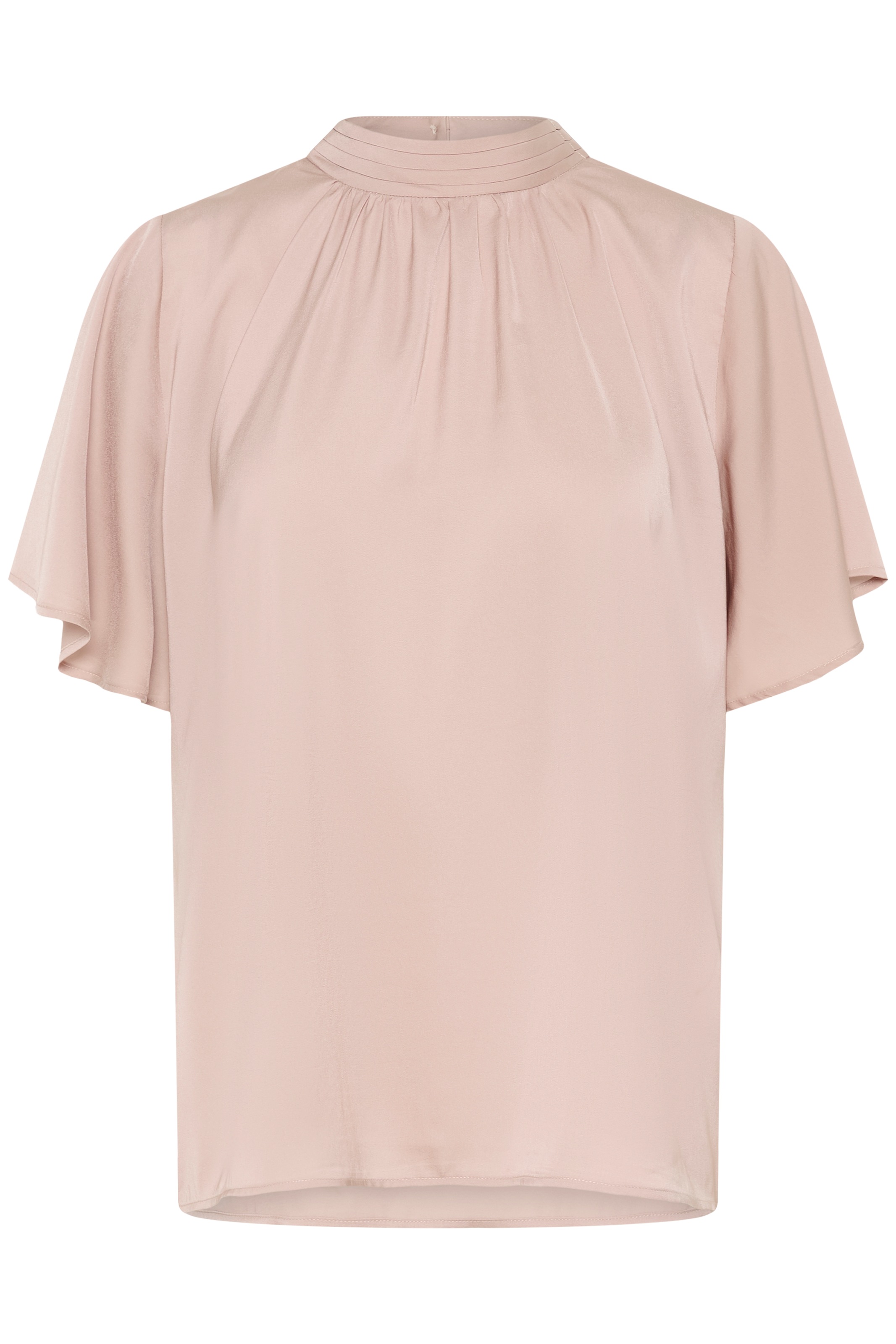 Saint Tropez Kurzarmbluse »AileenSZ Flared Blouse« Kunstfaser, Regular fit