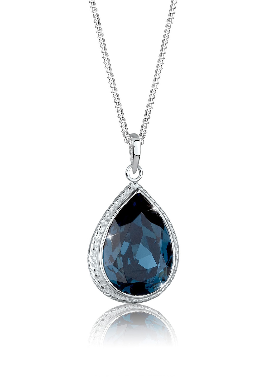 Elli Collierkettchen »Tropfen Kristall 925 Sterling Silber«