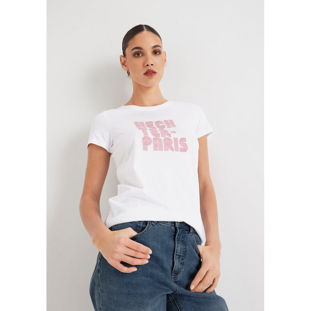 HECHTER PARIS T-Shirt, mit Online Shop Druck im OTTO