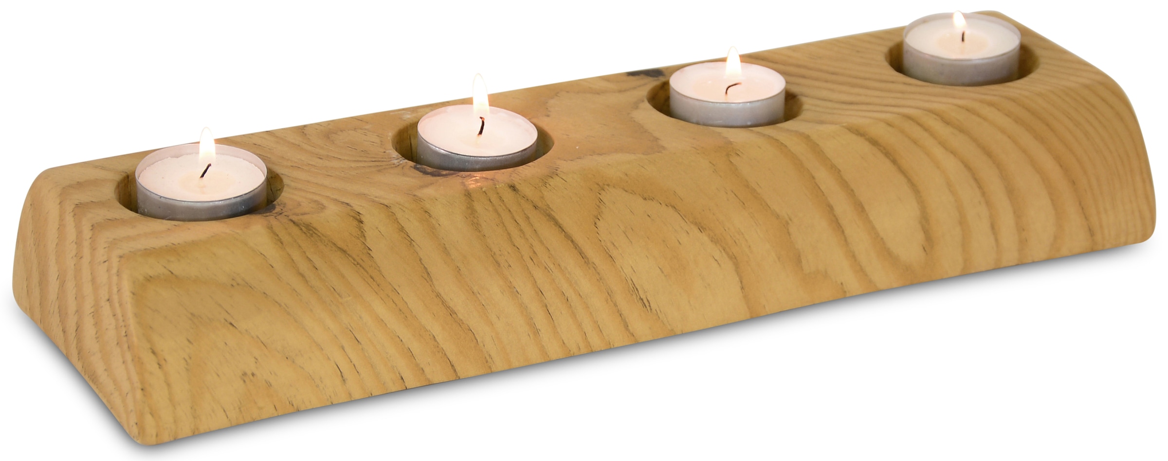 Teelichthalter »Holzdesign, Weihnachtsdeko, Adventsleuchter«, Natur-Look,...