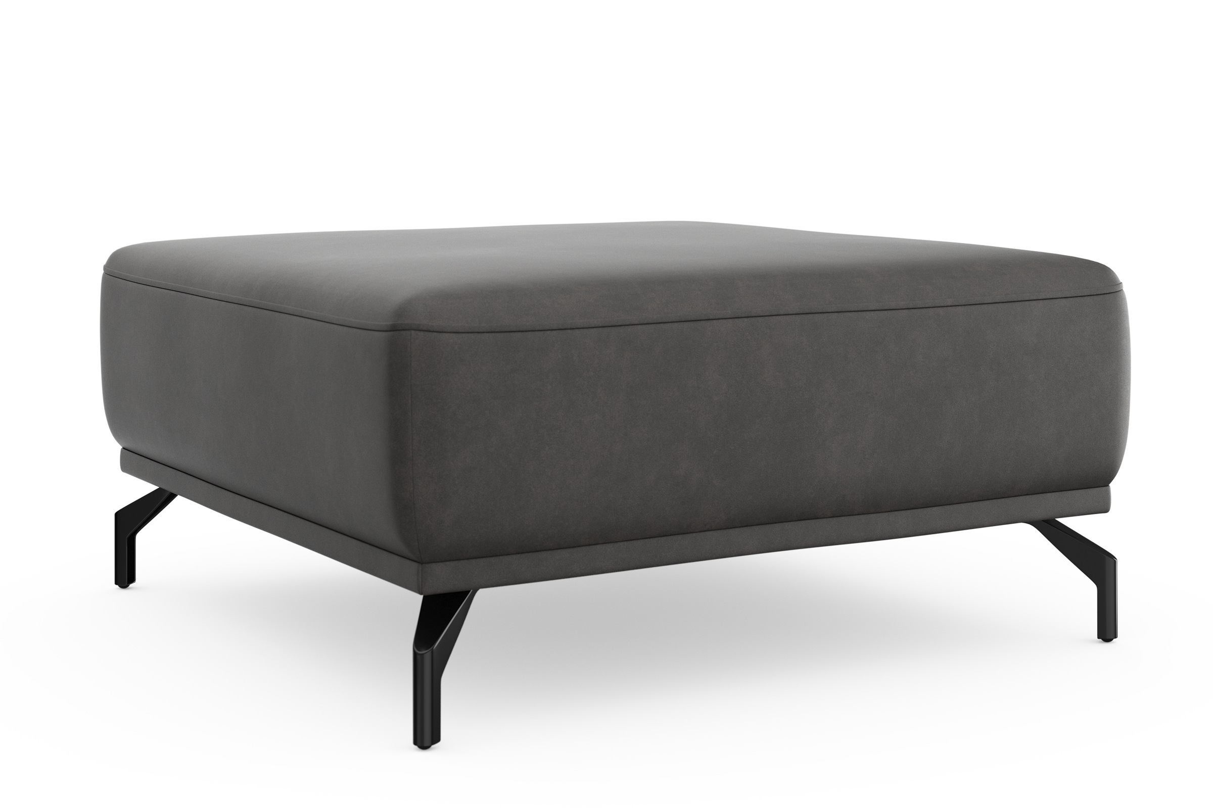 sit&more Hocker »Bailando«, mit Federkern und schwarzen, matten Metallfüßen