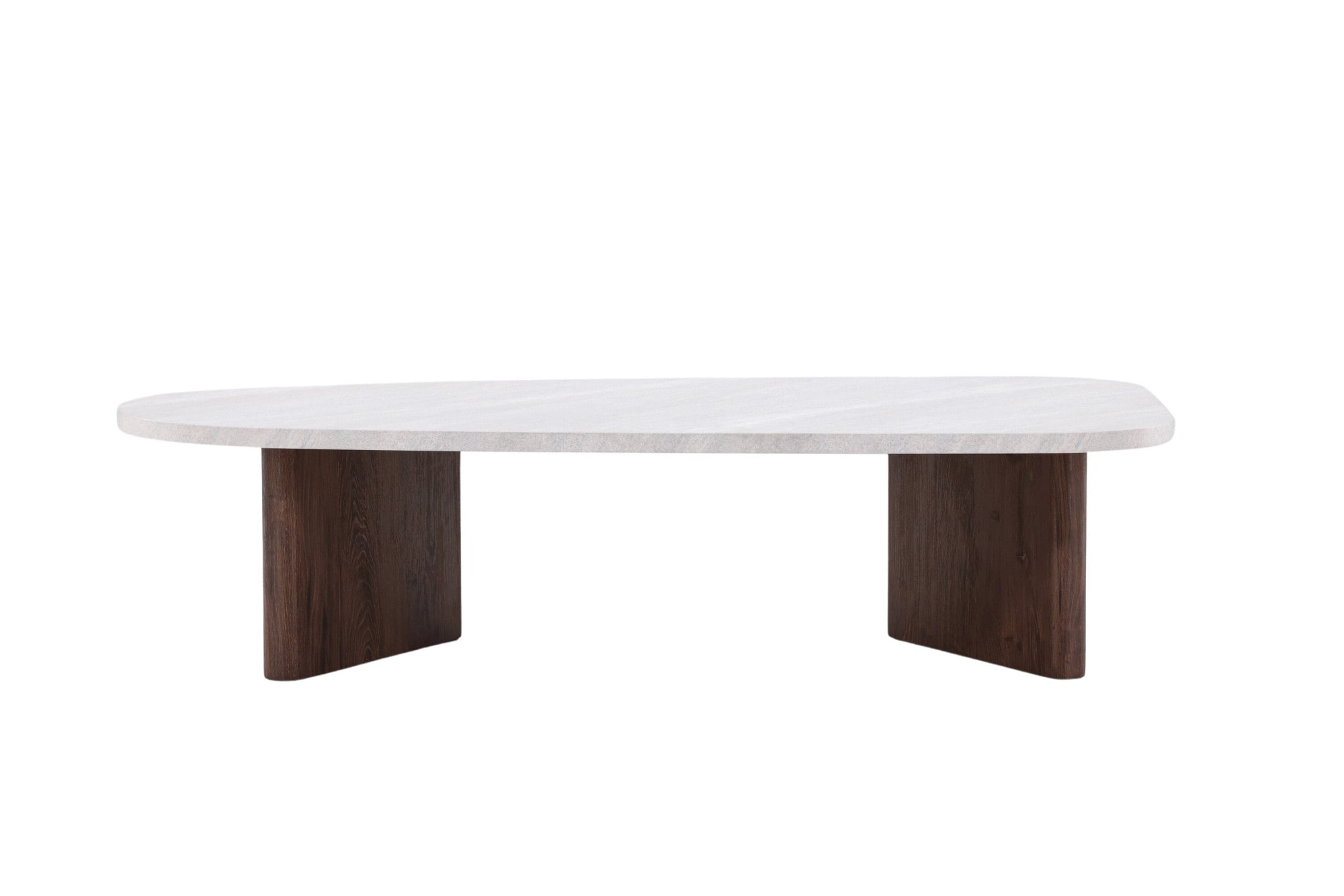 Venture Home Couchtisch Sofatisch, MDF, oval, flach, großzügig, modern