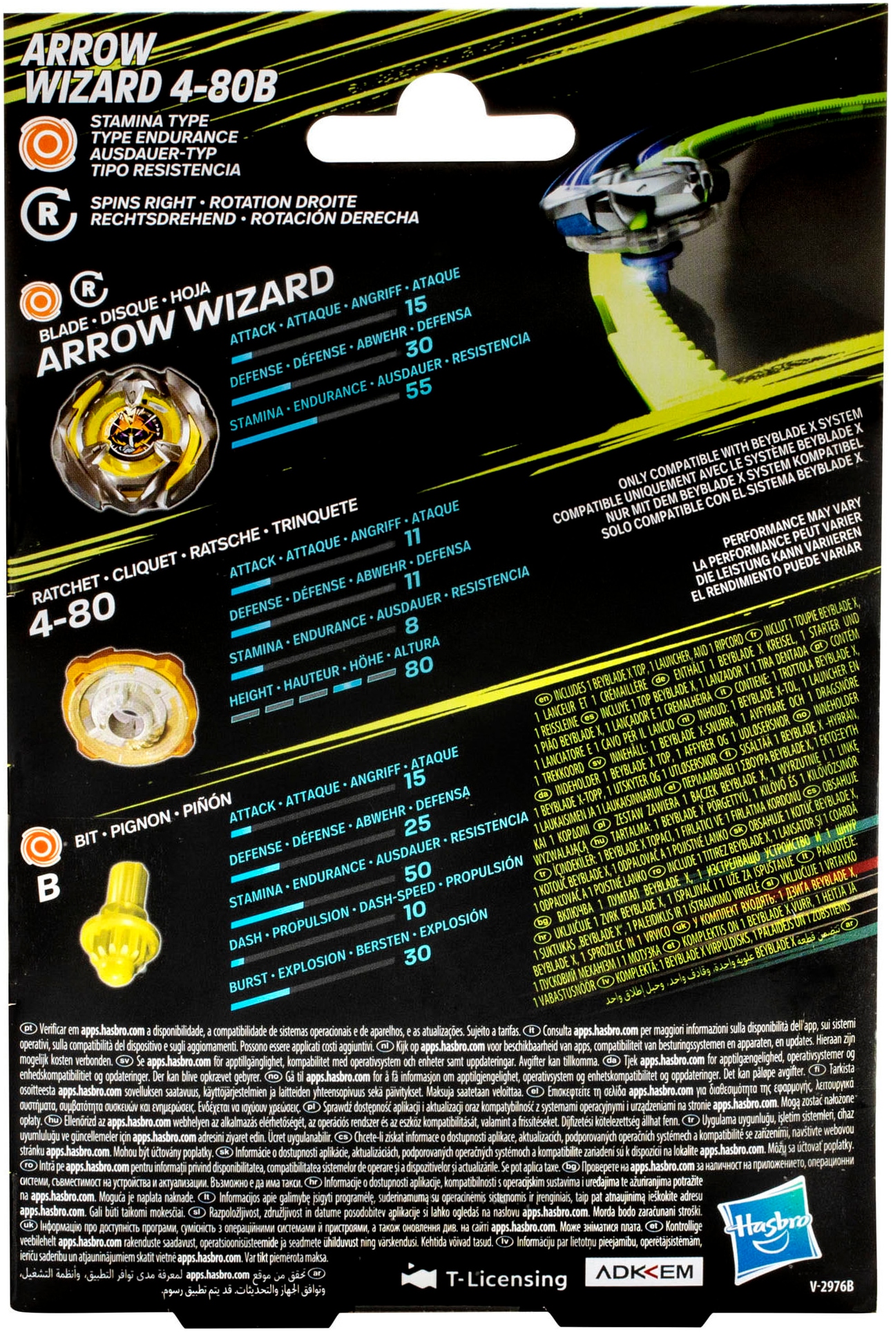 Hasbro Speed-Kreisel »Beyblade X Arrow Wizard 4-80B Starter Pack«