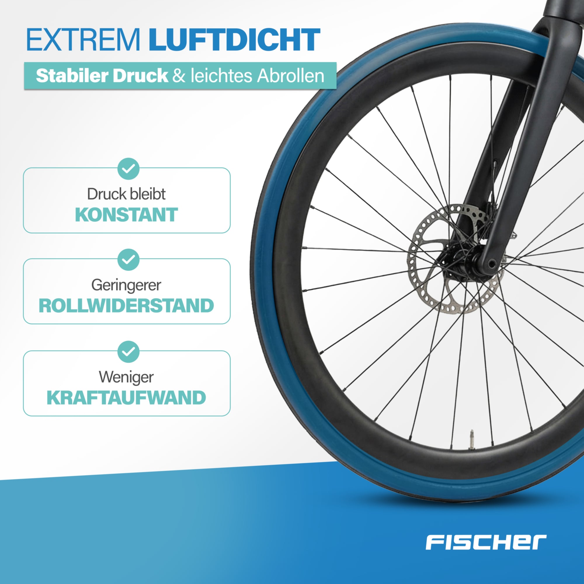FISCHER Fahrrad Fahrradschlauch »TPU-Schlauch Road 28" 25/32-622«