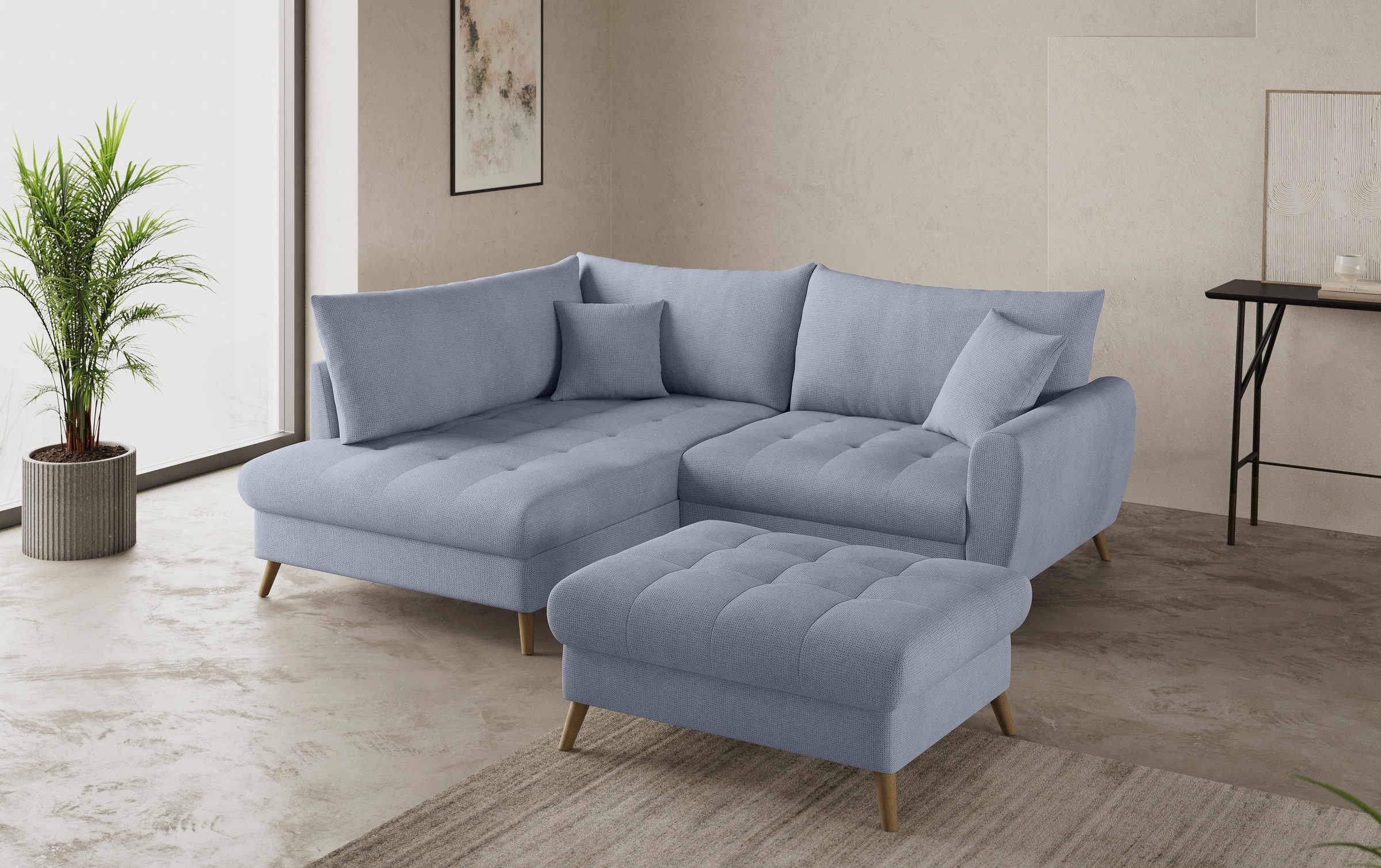 Mr. Couch Hockerbank »Blackburn II« Passend zu der Garnitur, wahlweise mit Kaltschaum