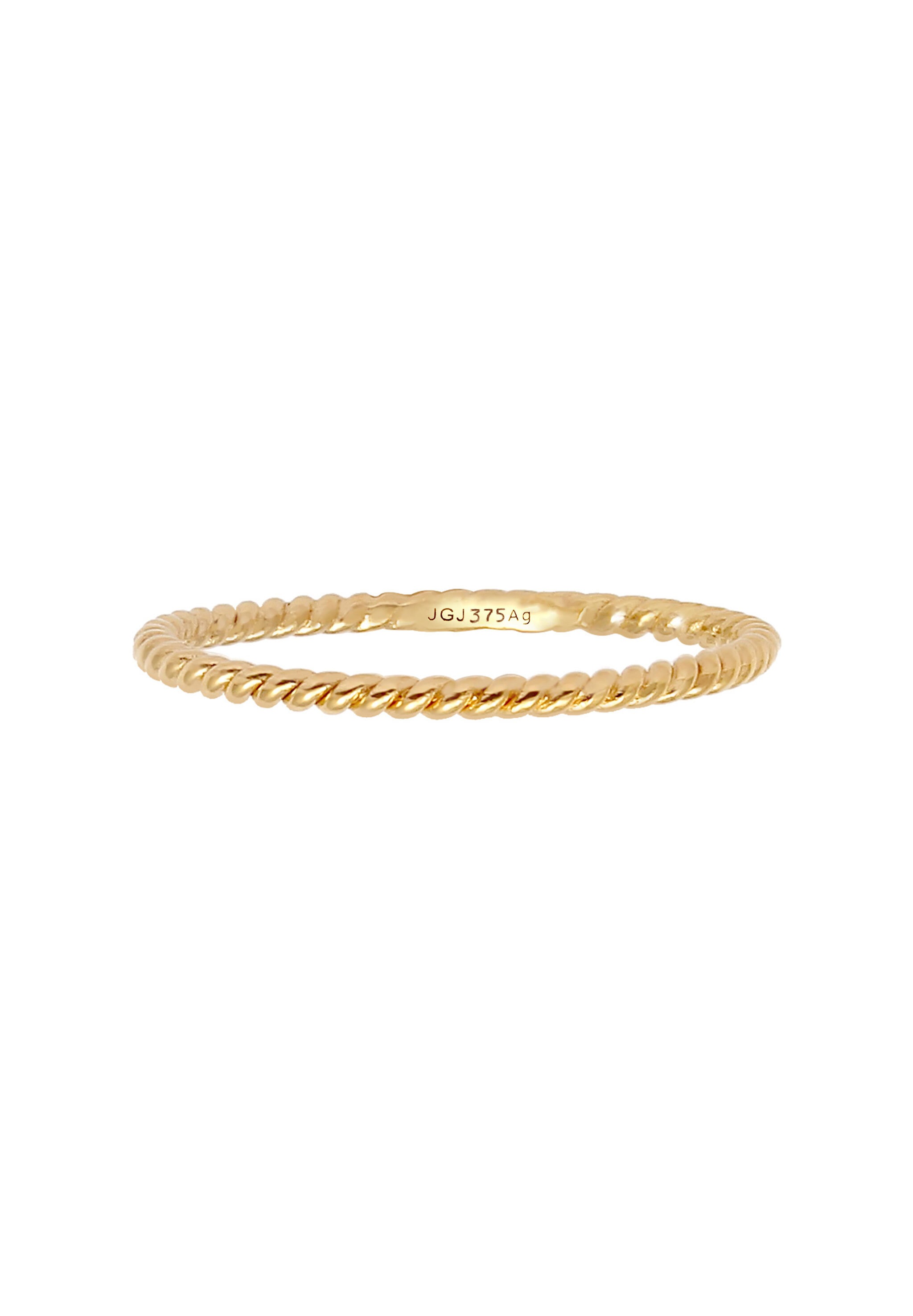 Elli Premium Silberring »Ring Gedreht 375 Gelbgold«