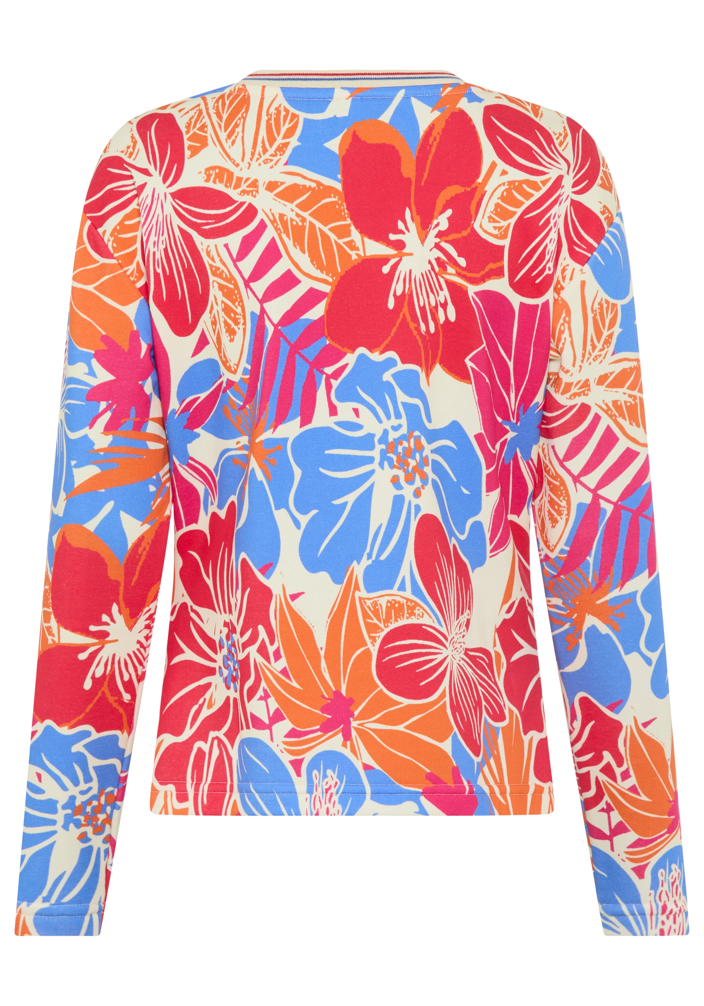 Laura Scott Sweater , Auffälliger Multicolor-Blumenprint auf weichem Sweatstoff
