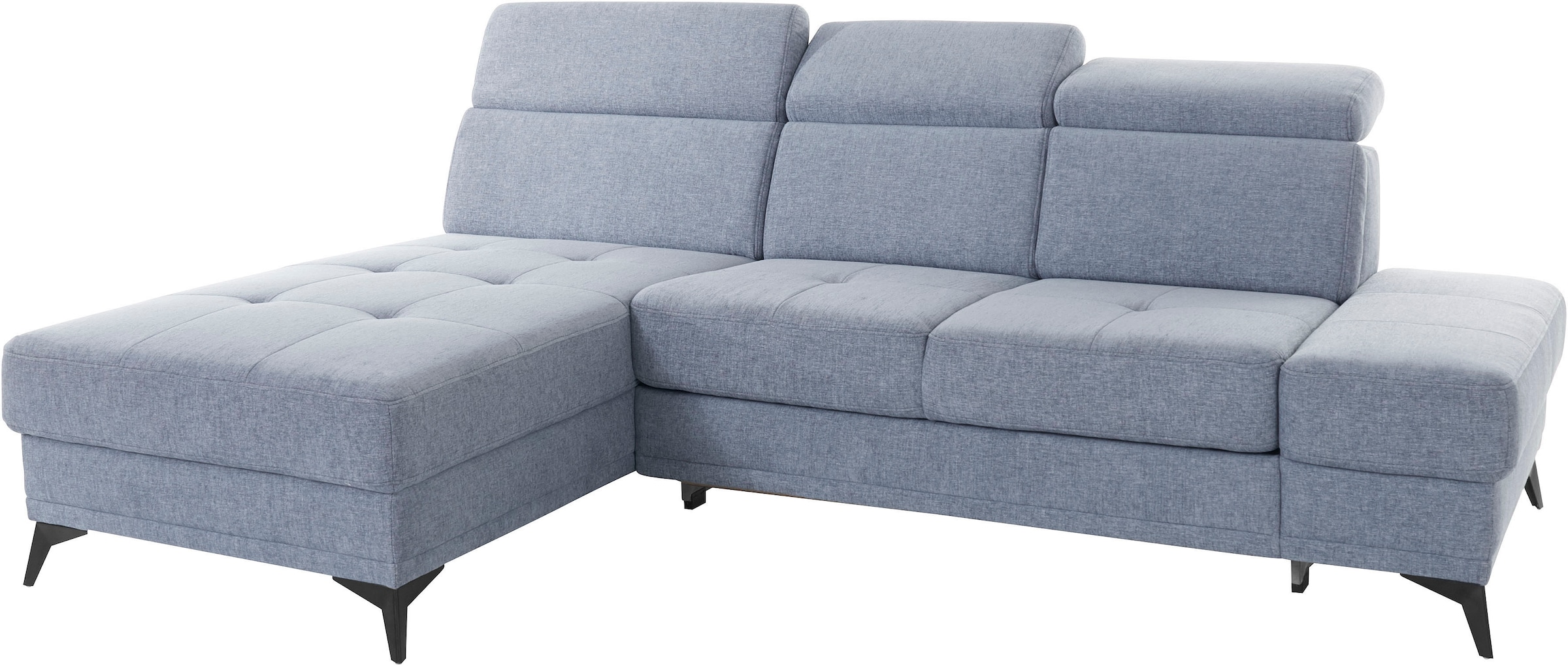 INOSIGN Ecksofa »Cardiz L-Form«, inkl.Kopfteilverstellung und Federkern wahlweise mit Bettfunktion