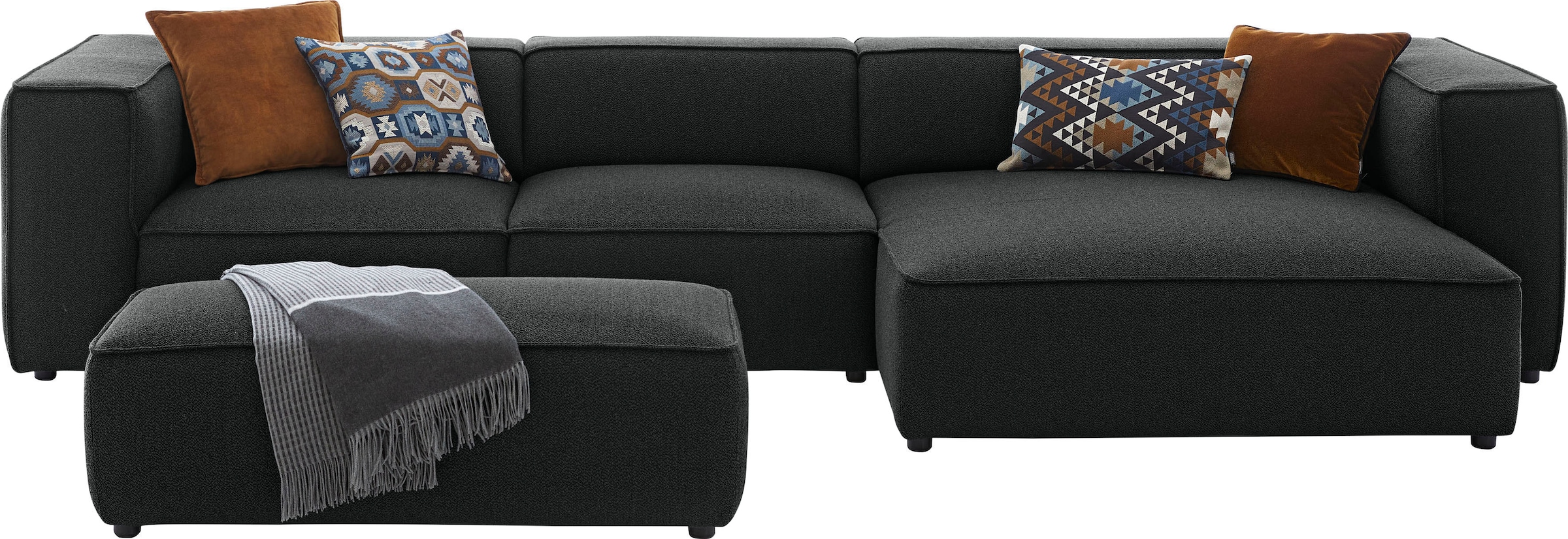 W.SCHILLIG Hocker »around-the-block«, mit eleganter Biese