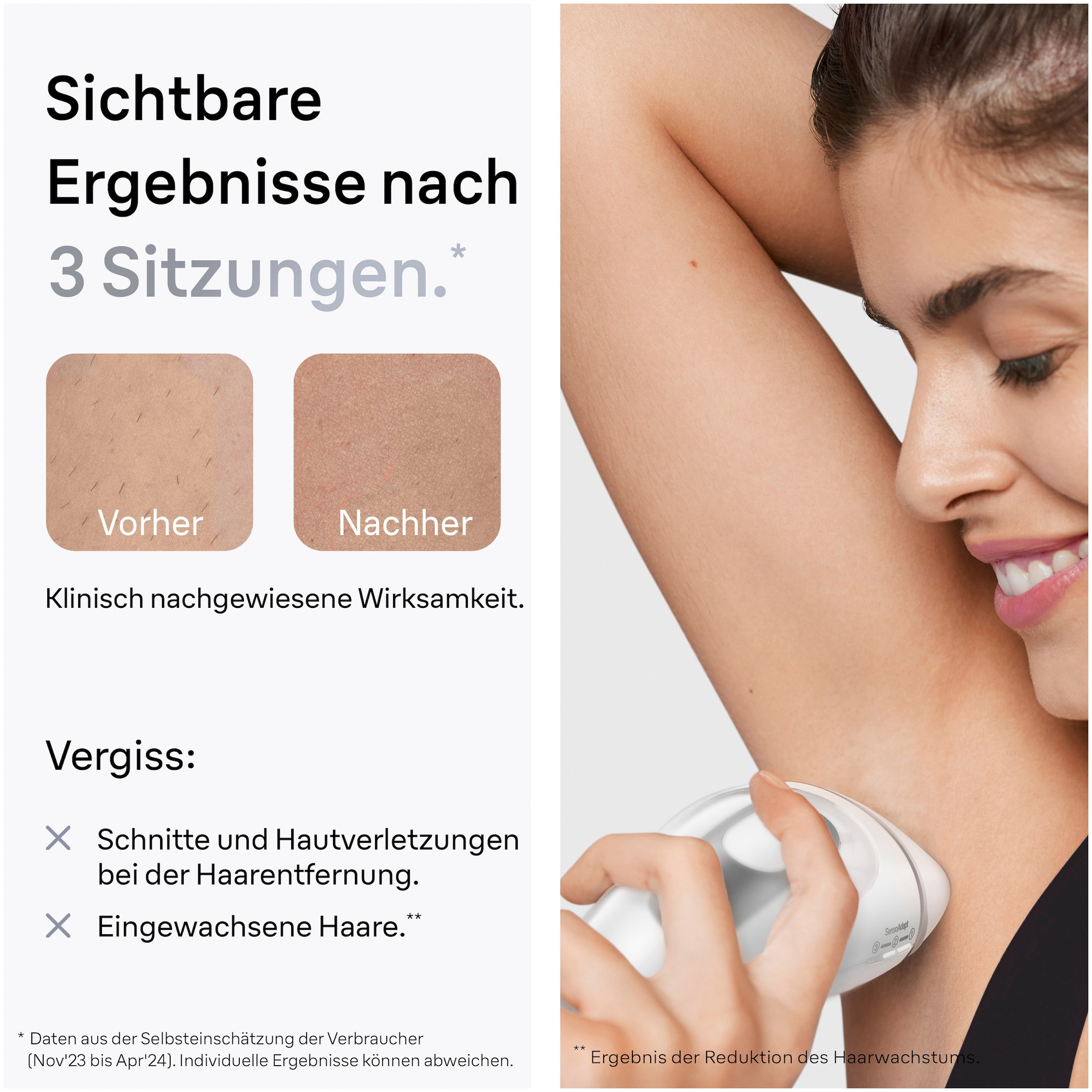 Braun IPL-Haarentferner »Silk-expert Pro IPL PL3020« 300.000 Lichtimpulse mit Aufbewahrungstasche, Designed In Germany