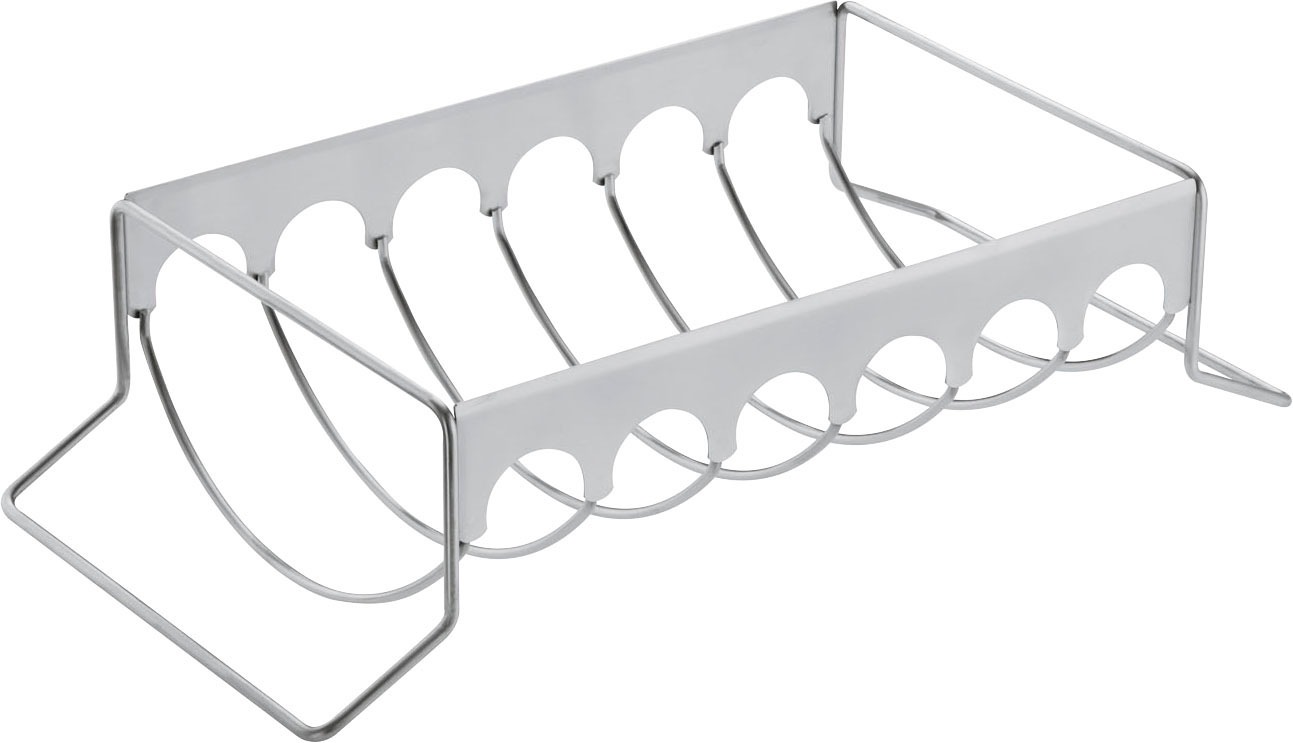 RÖSLE Sparerib-Halter »25087«, Aufsatz zur Zubereitung von Spareribs, Bratenkorb, Edelstahl