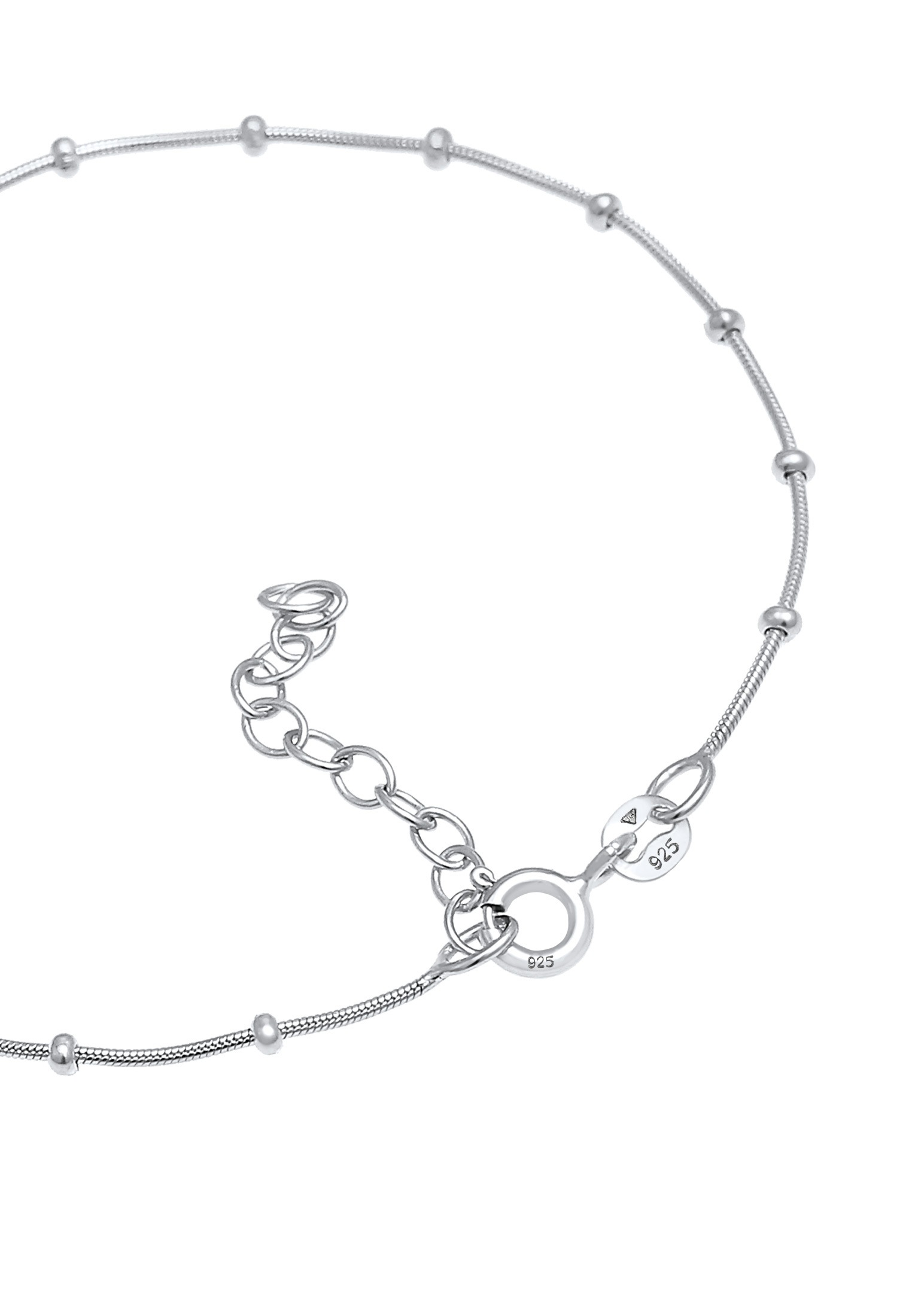 Elli Armkette »Armband Schlangenkette Kugeln Fein 925 Silber«