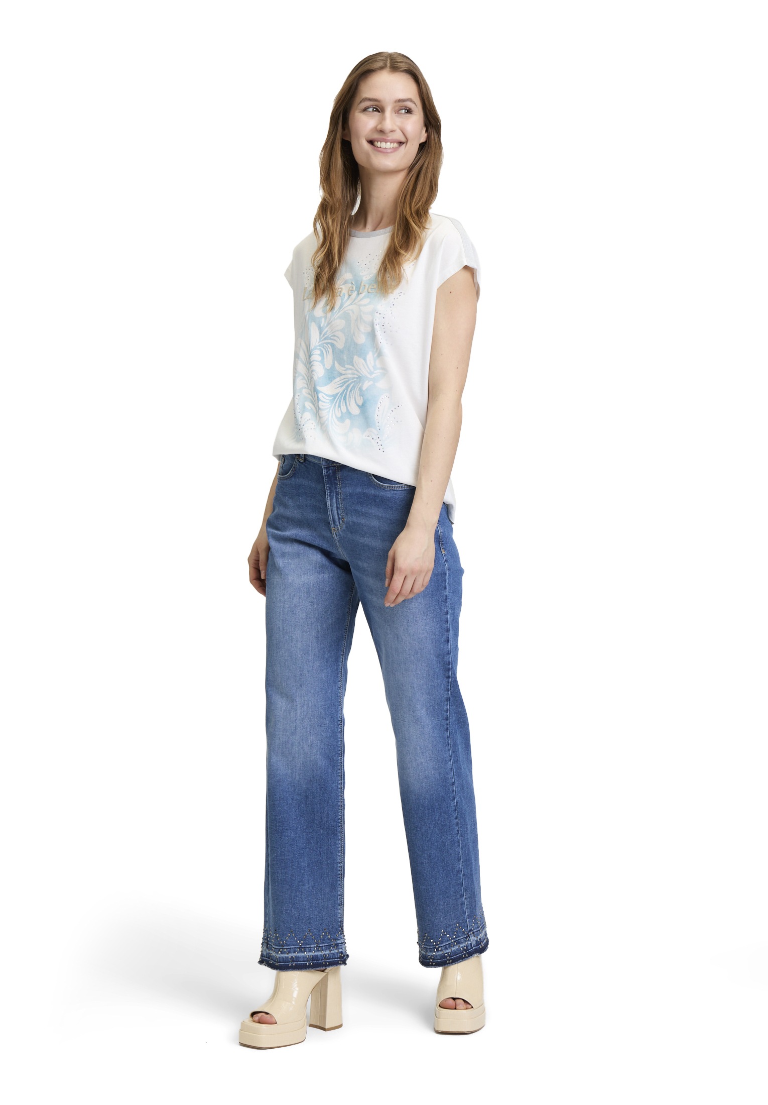 Cartoon Kurzarmshirt »Rundhals-Shirt mit Placement«